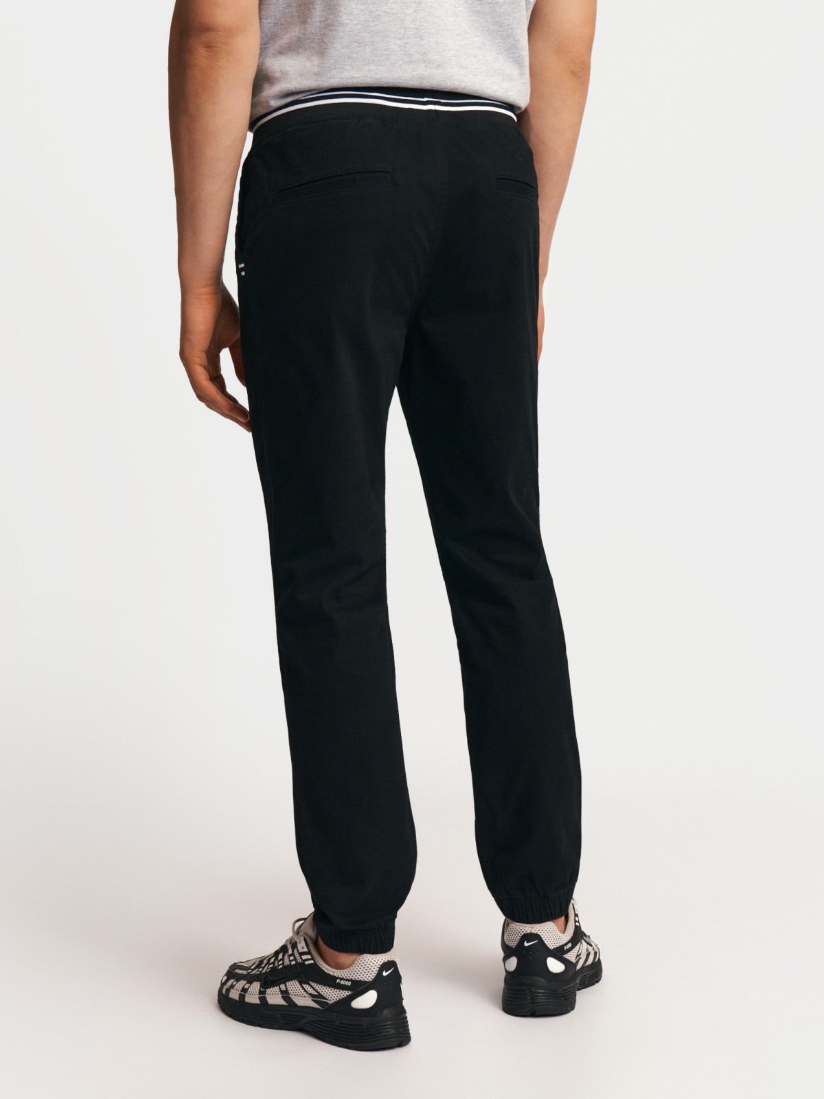 Брюки-джоггеры из хлопка на резинке