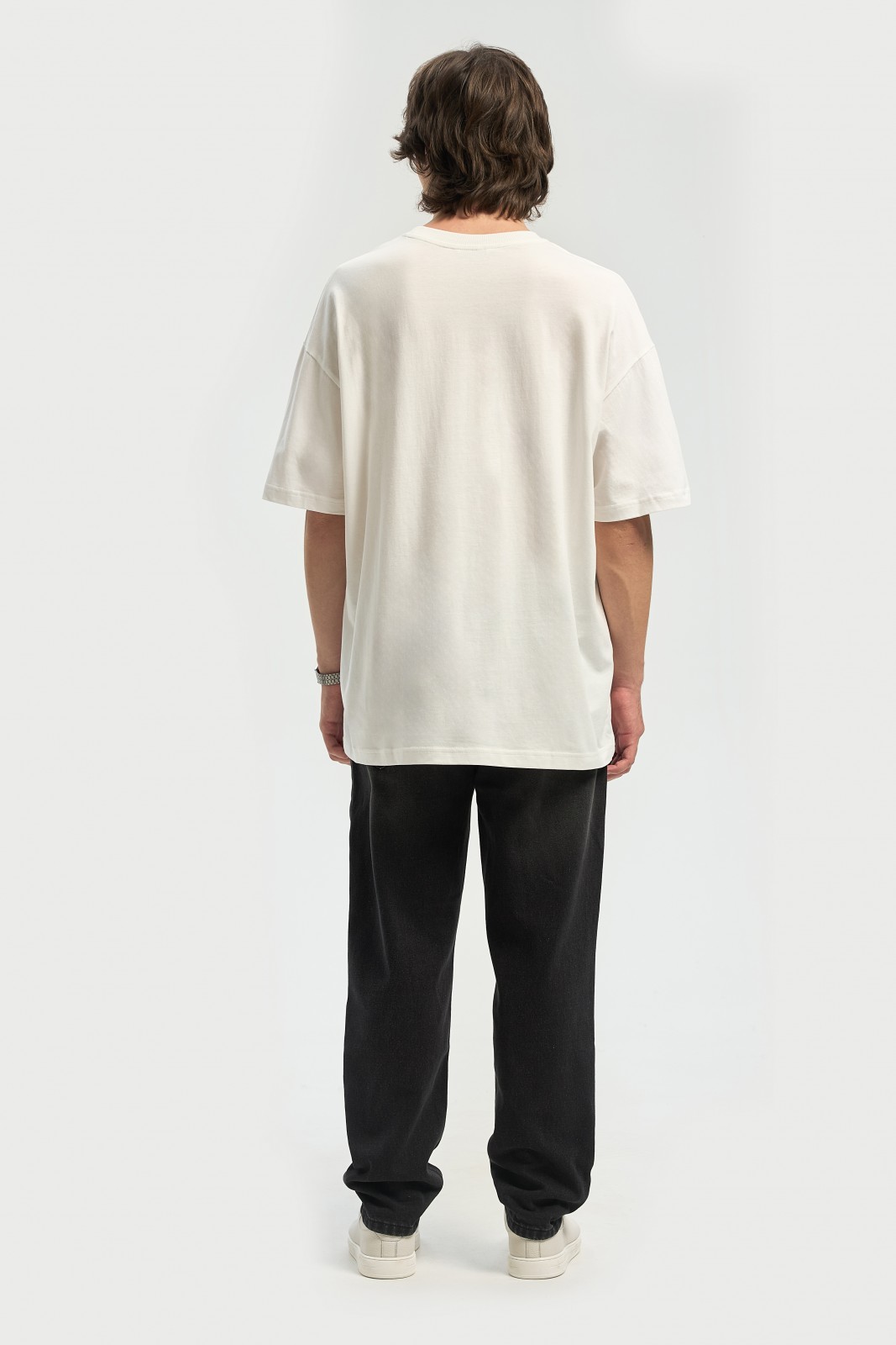 Футболка оверсайз из хлопка с принтом