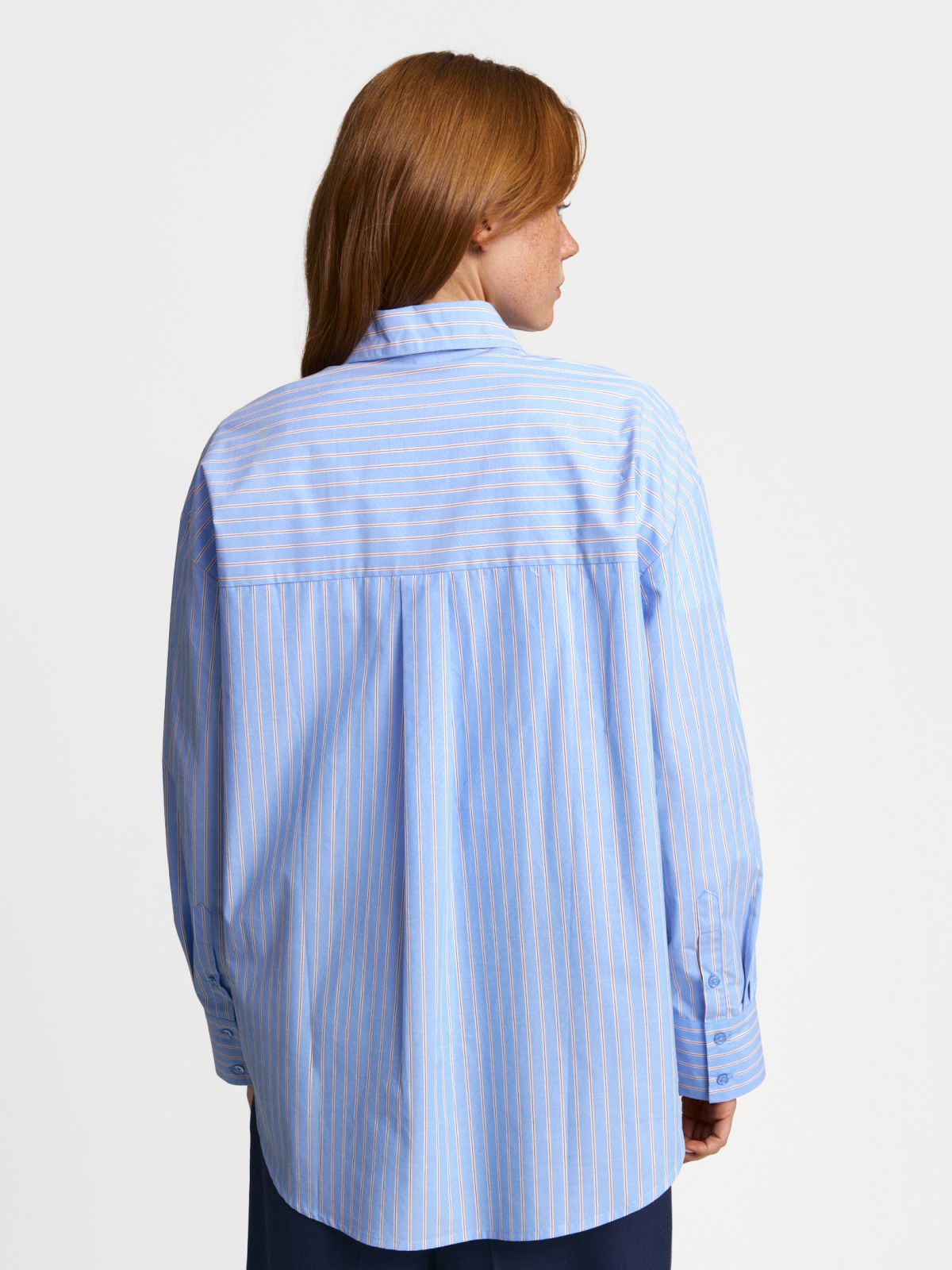 Рубашка из хлопка в полоску