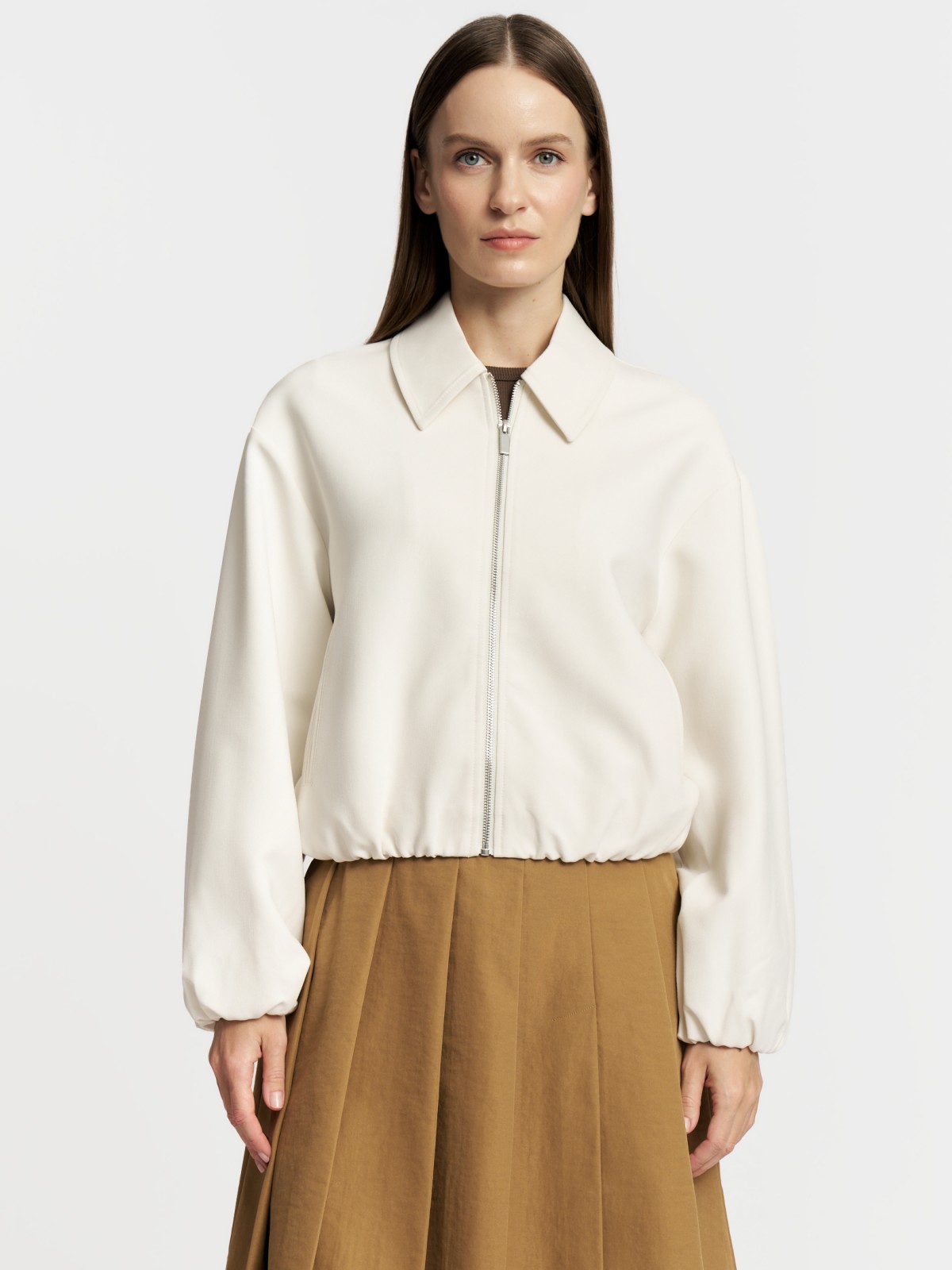 Куртка-бомбер с воротником