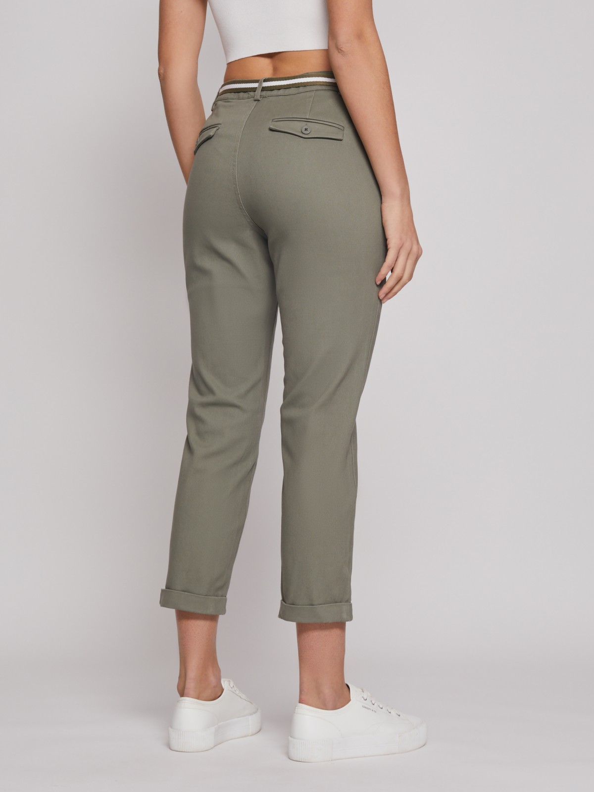 Брюки-чинос с ремнём