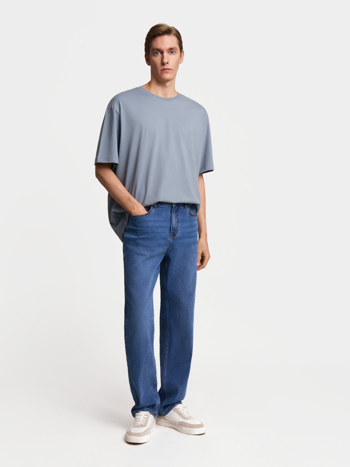 Футболка оверсайз из хлопка с коротким рукавом