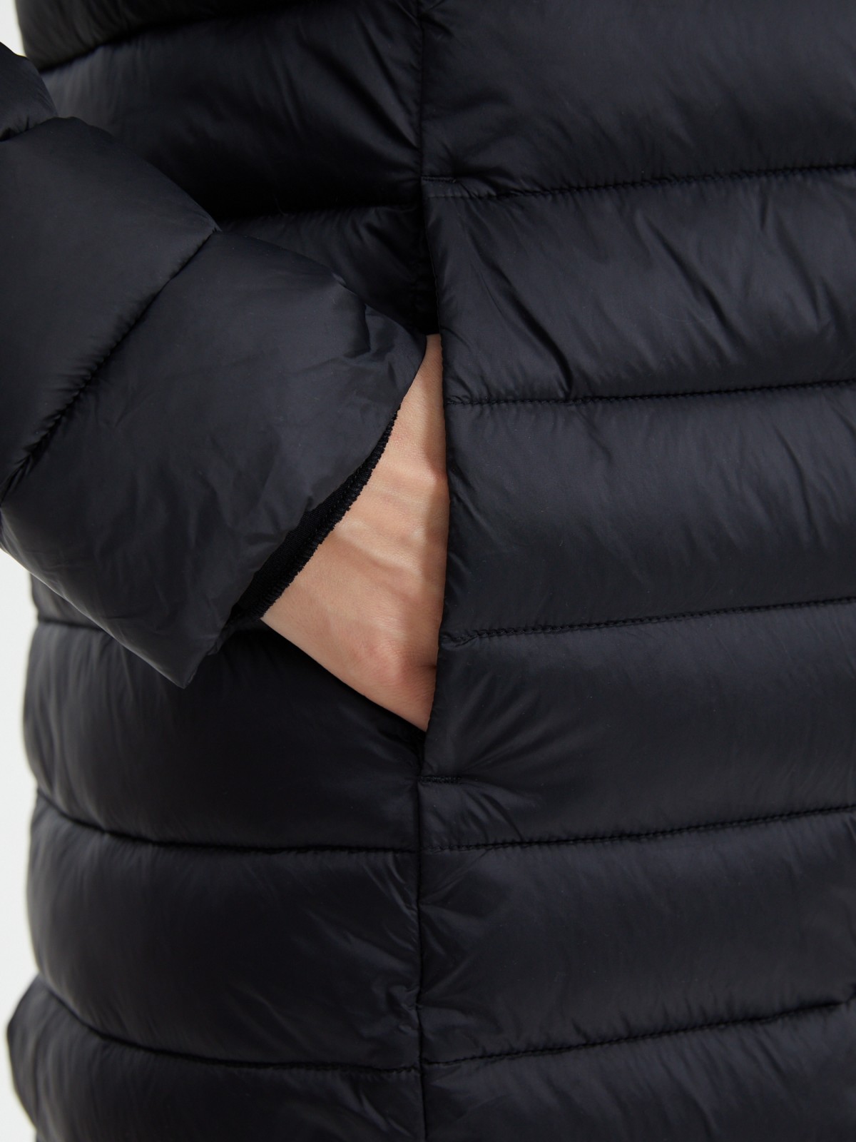 Утеплённая куртка-пальто с капюшоном