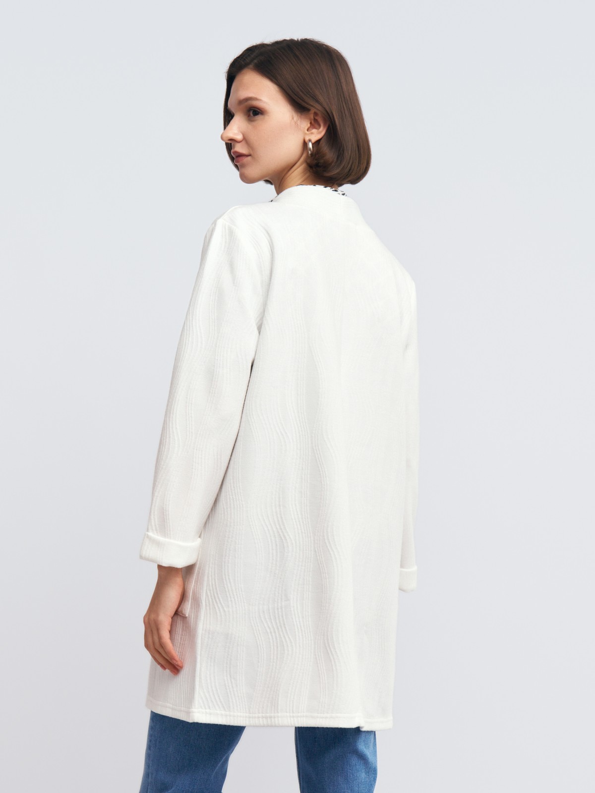 Трикотажный кардиган с карманами