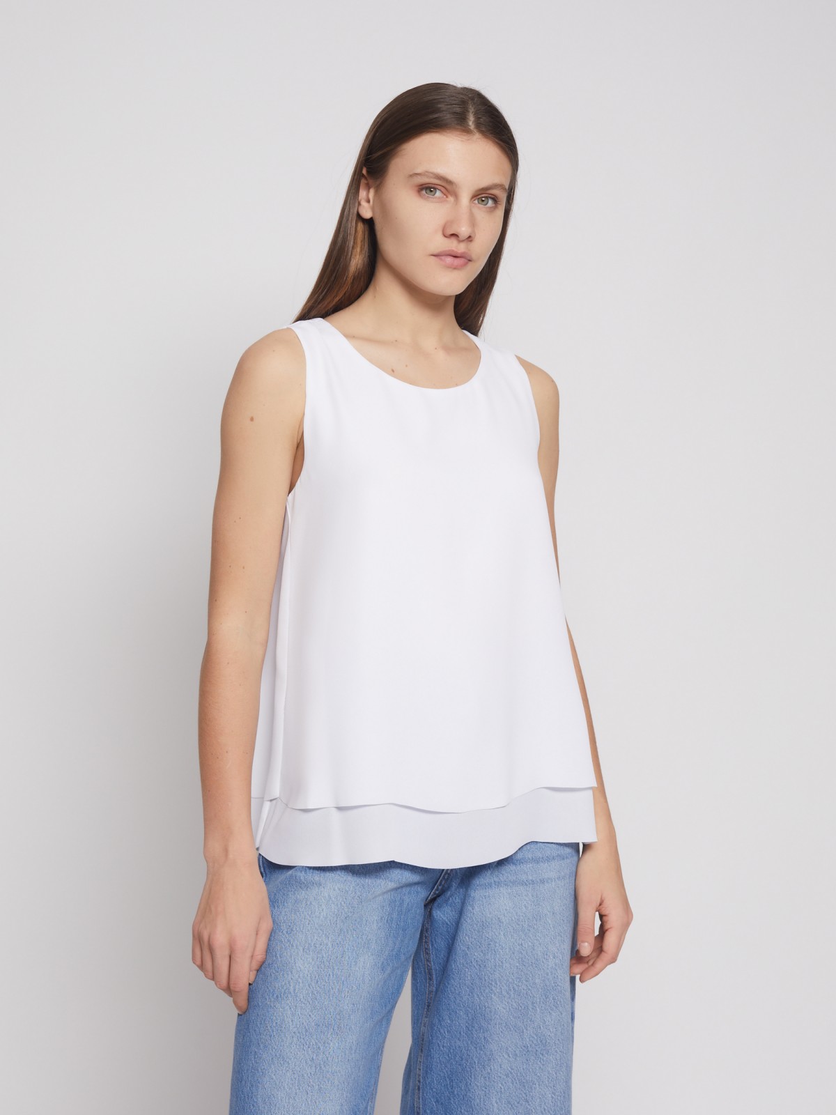 Блузка без рукавов