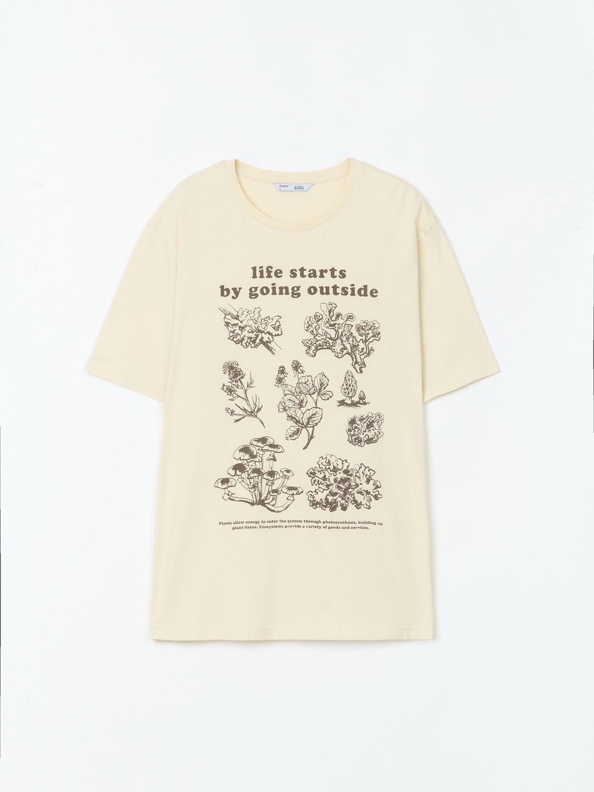 Футболка из хлопка с принтом