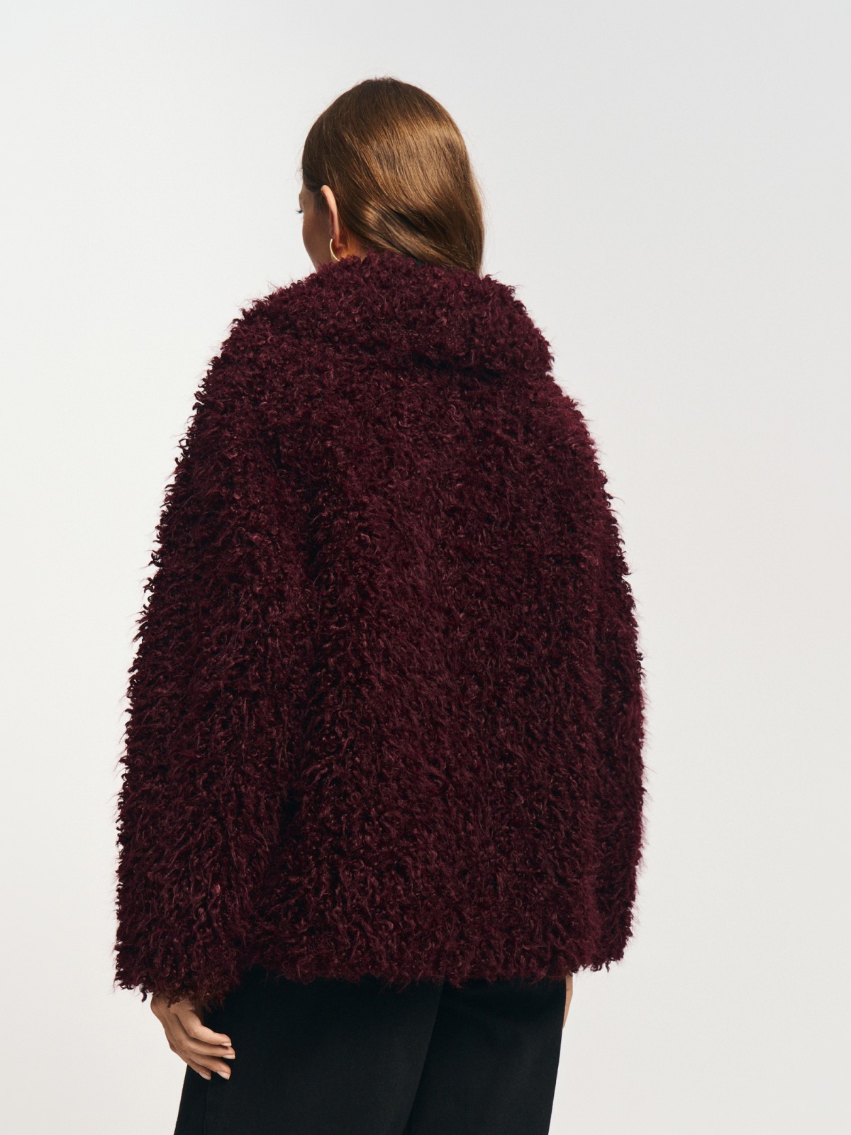 Тёплая куртка-шуба из экомеха