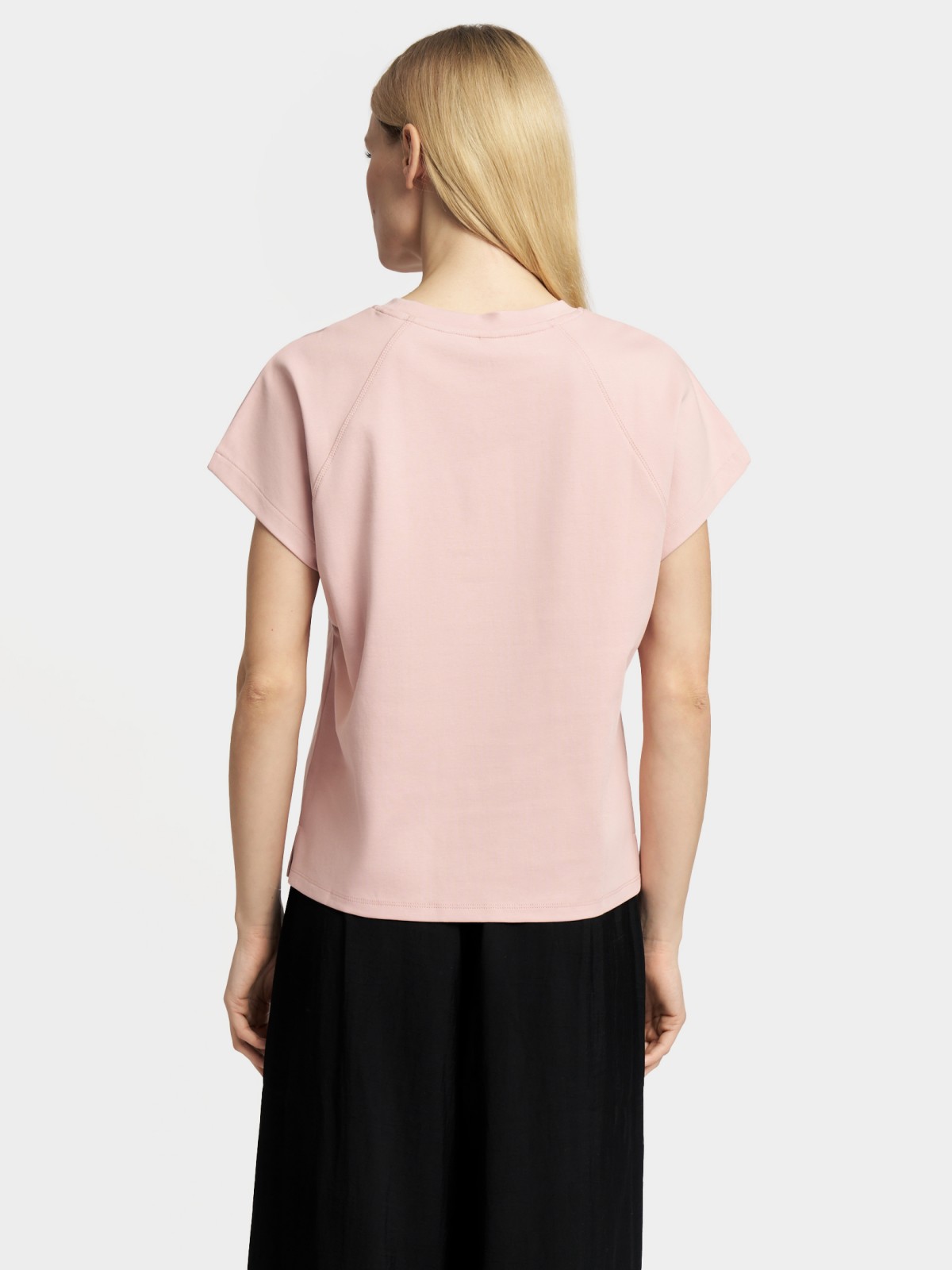 Футболка прямого силуэта из хлопка