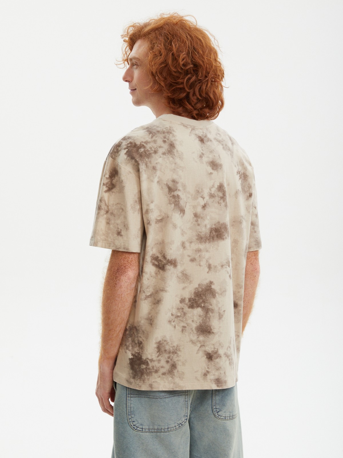 Футболка из хлопка с принтом