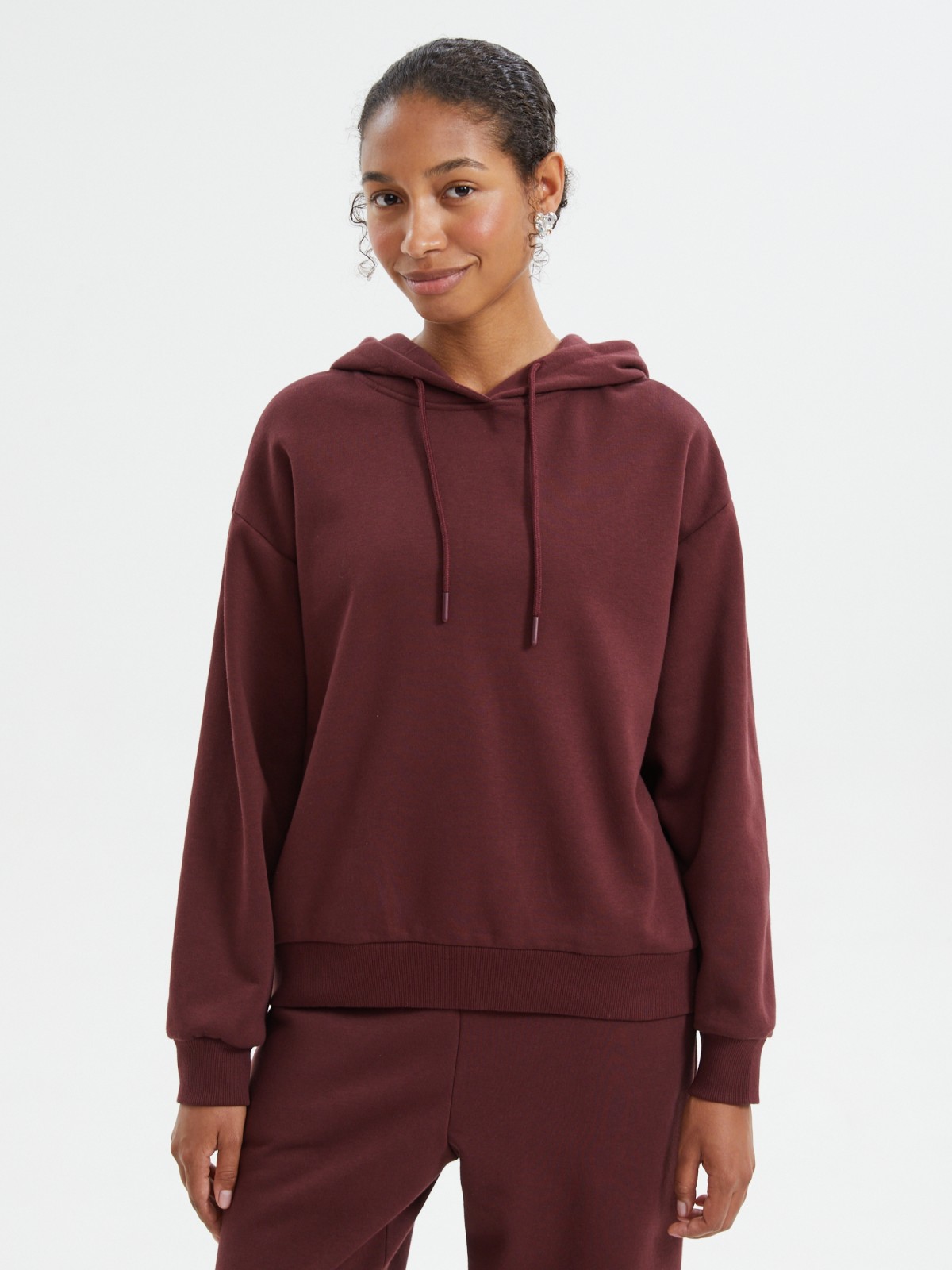 Трикотажный худи с капюшоном