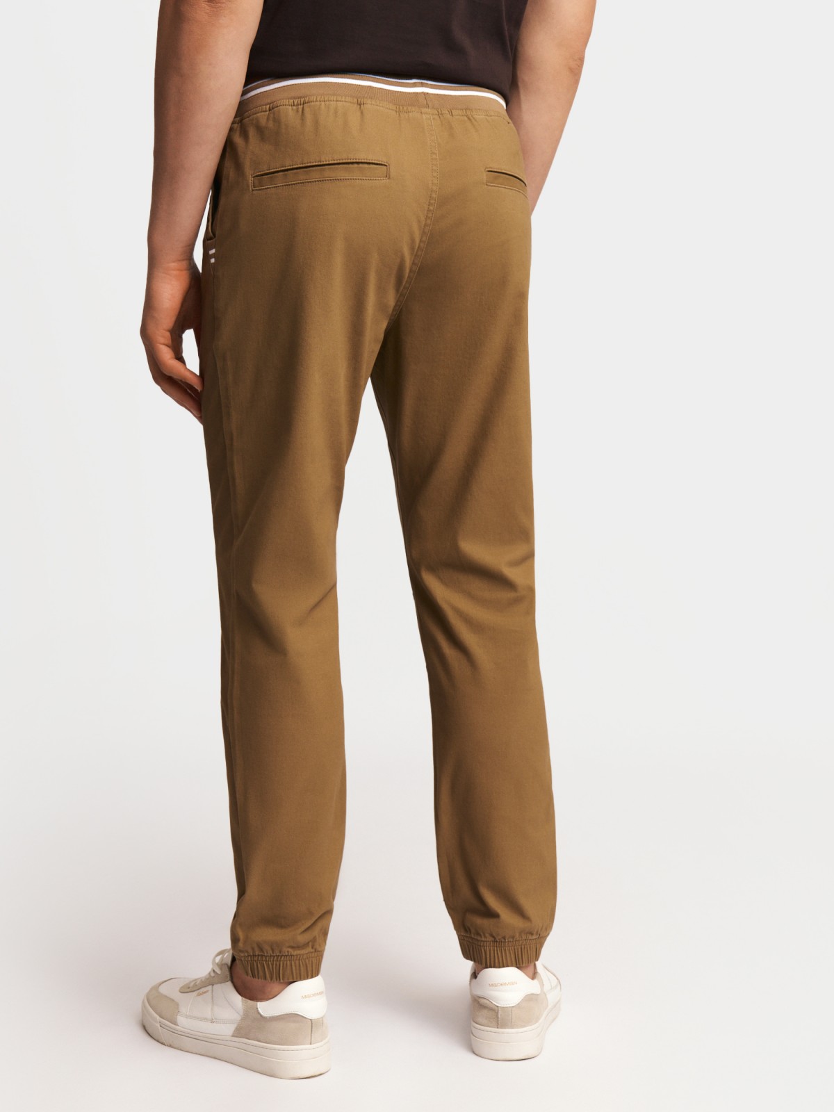 Брюки-джоггеры из хлопка на резинке