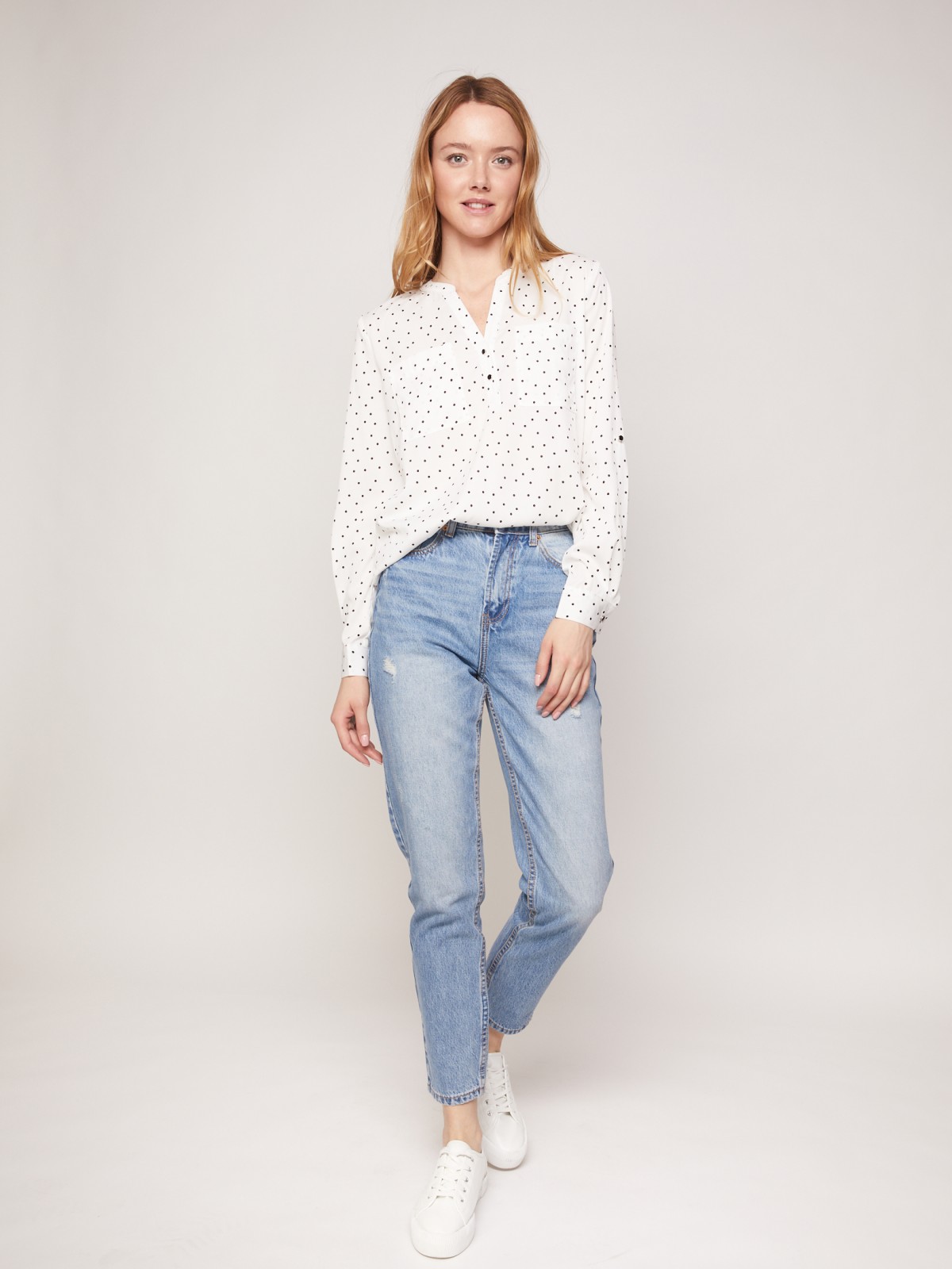 Джинсы силуэта Mom Fit