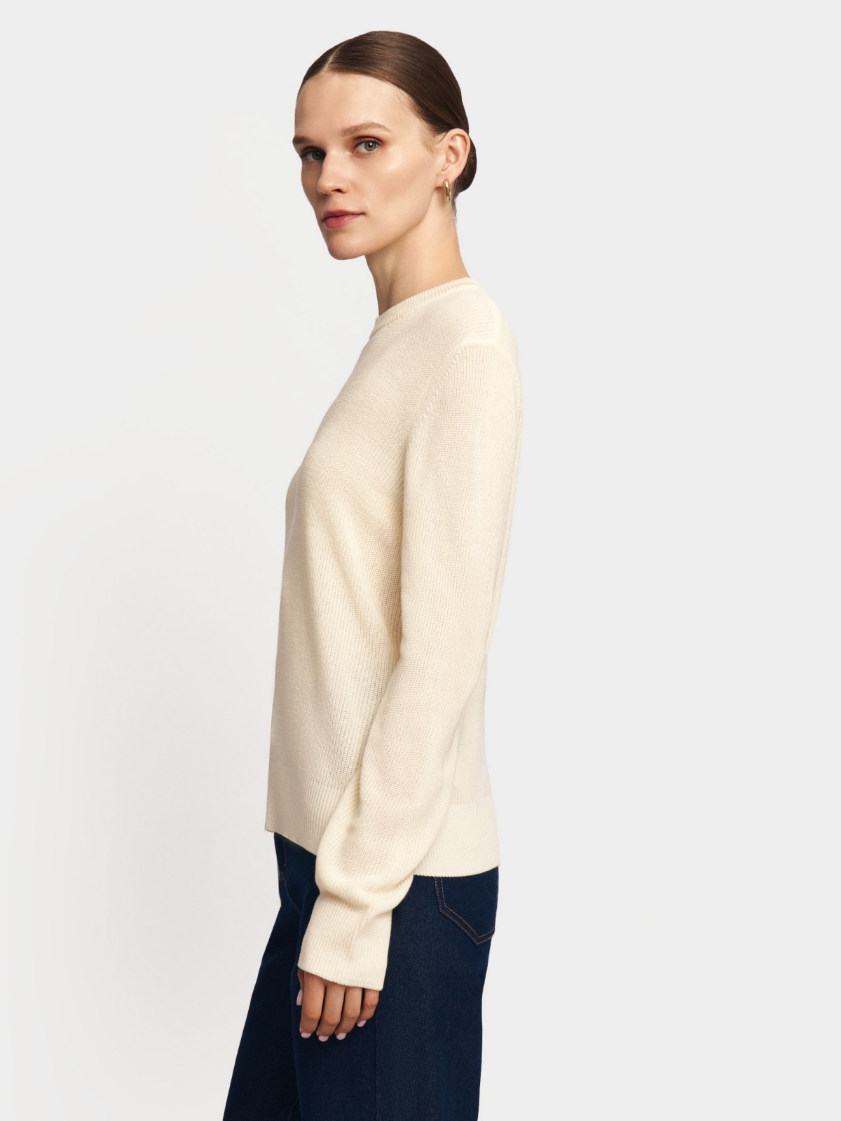 Вязаный джемпер с длинным рукавом