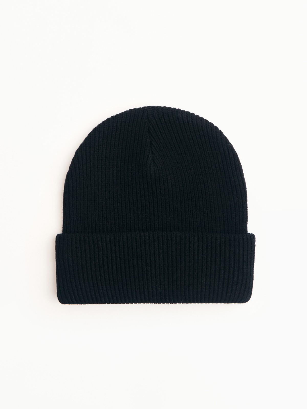 Шапка-бини с отворотом