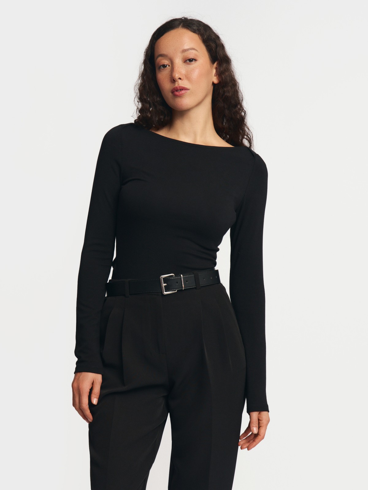 Трикотажный лонгслив из вискозы