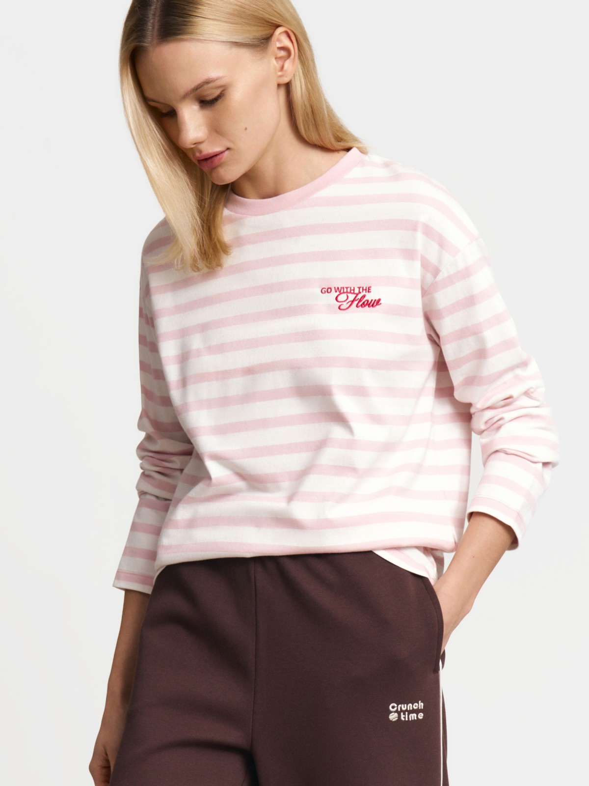 Лонгслив-тельняшка в полоску из хлопка