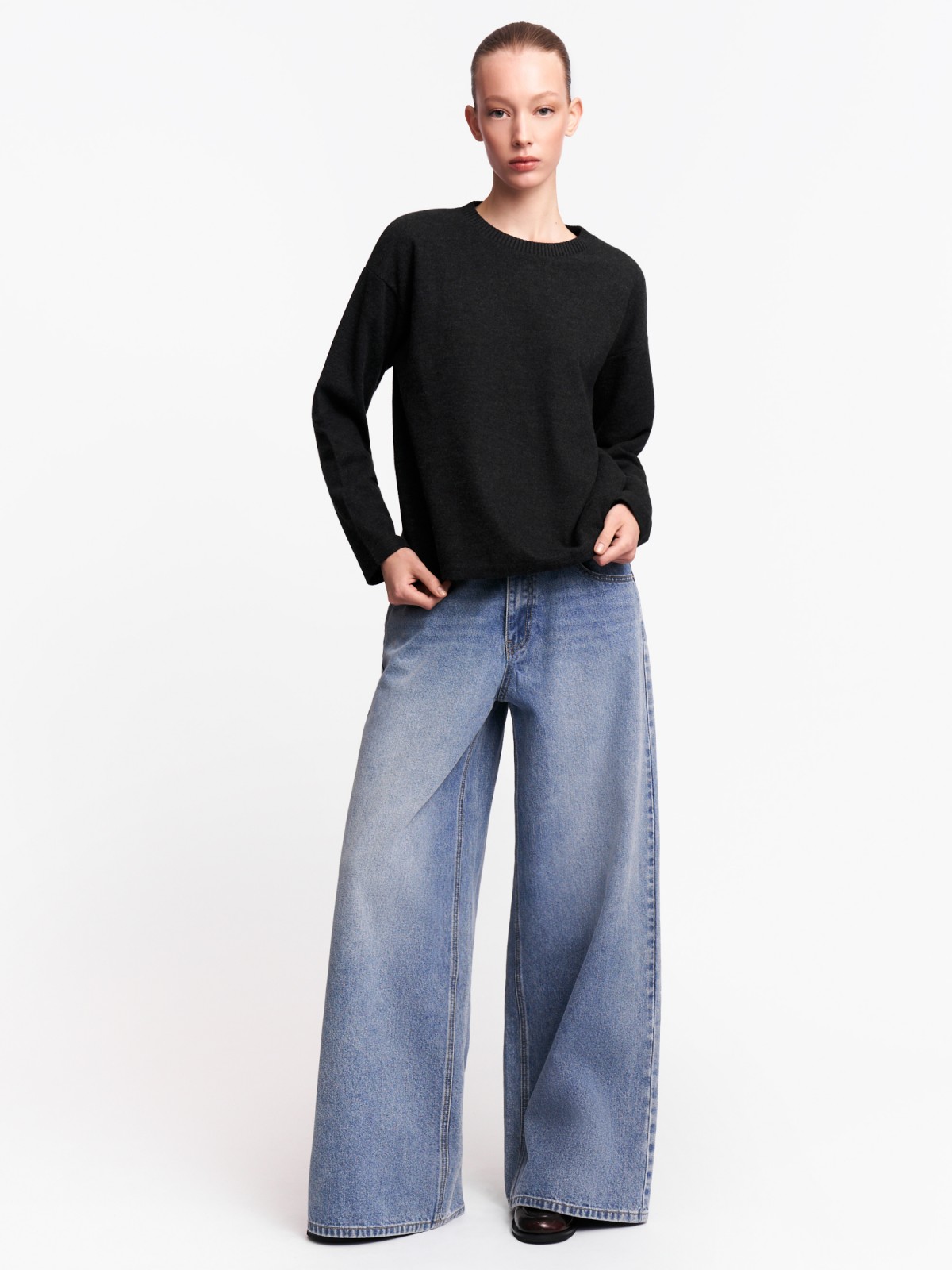 Джемпер из вязаного трикотажа