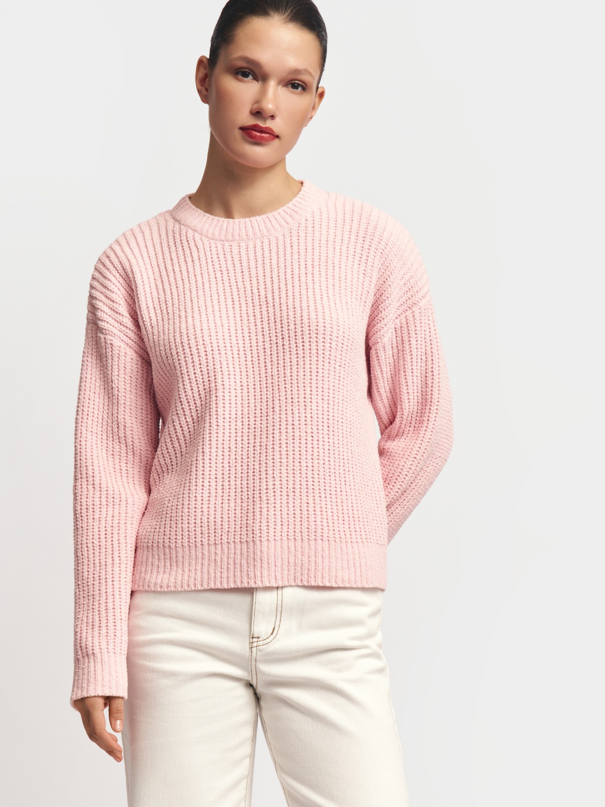 Вязаный джемпер из синели