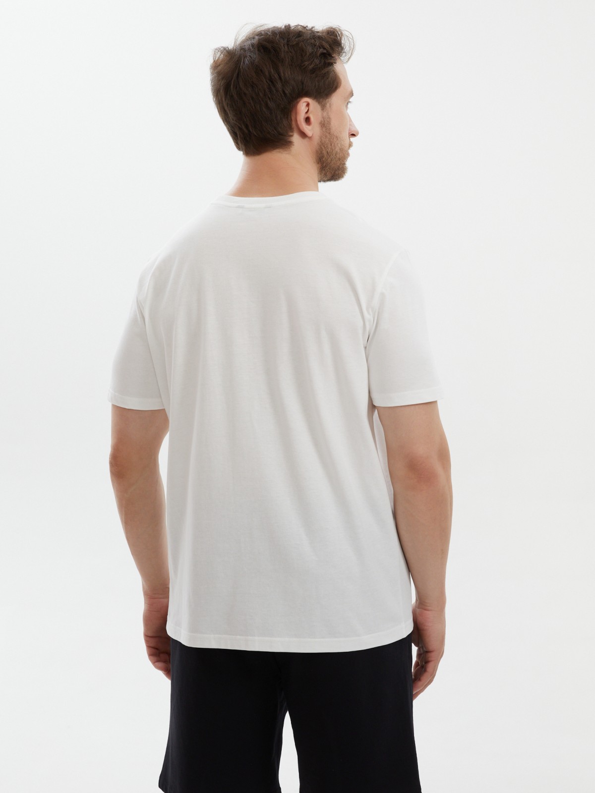 Футболка из хлопка с принтом