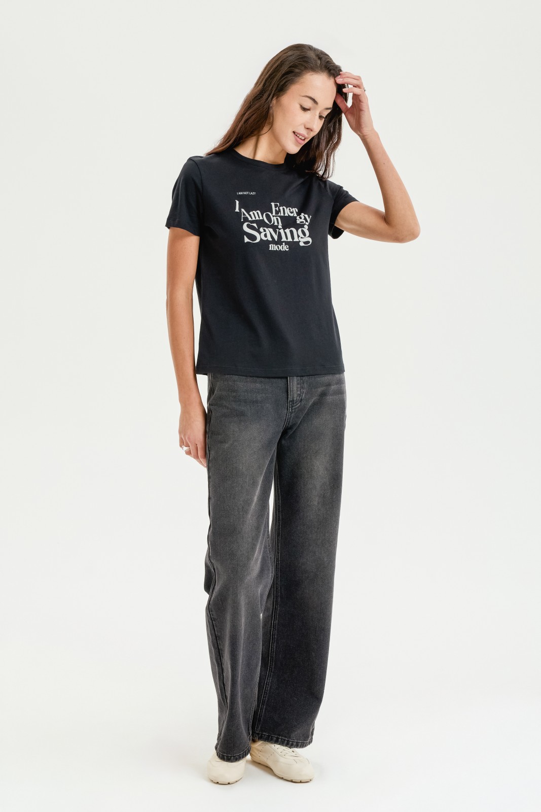 Футболка из хлопка с надписью