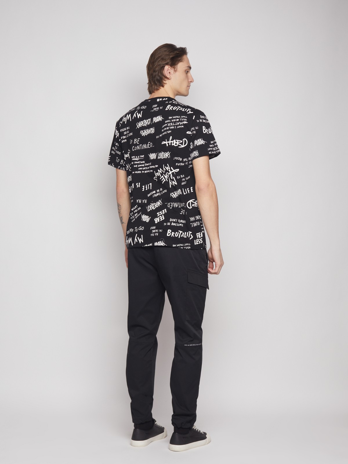 Футболка из хлопка с принтом