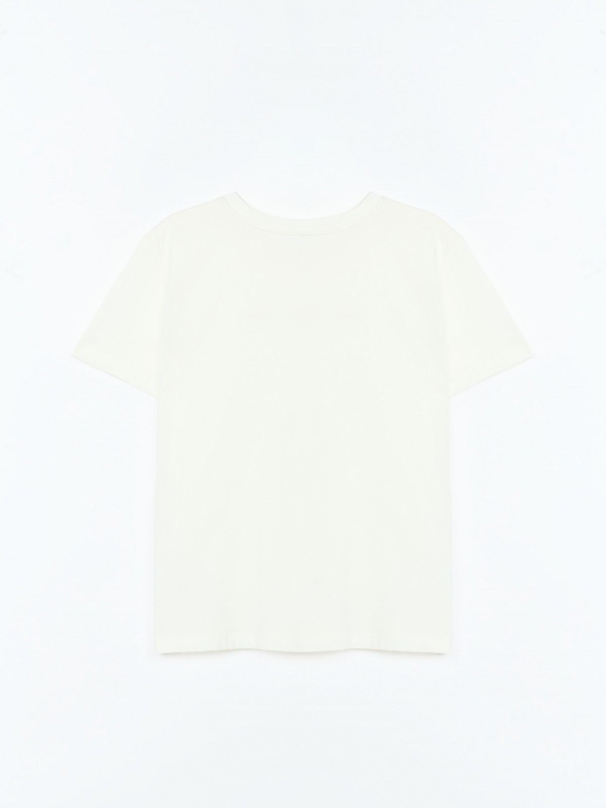 Футболка из хлопка с принтом-надписью