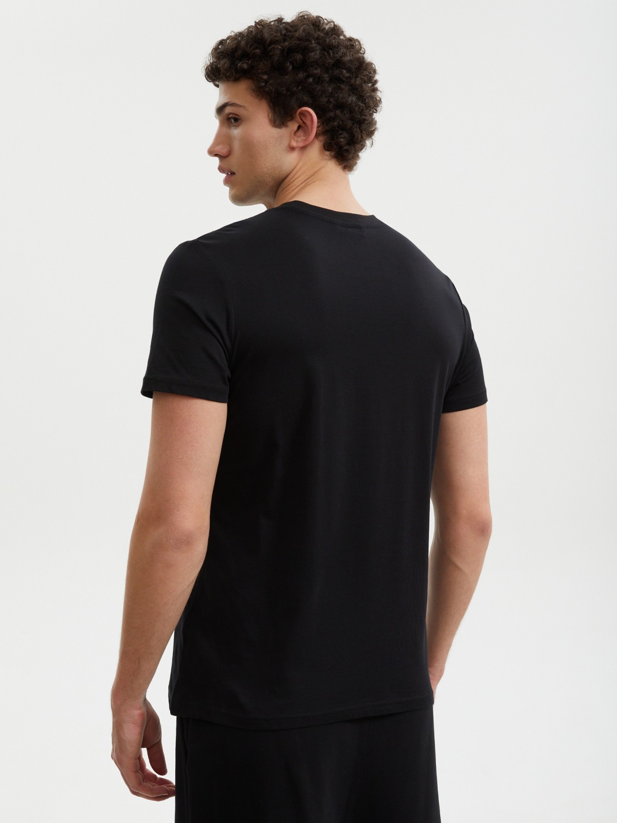 Футболка из хлопка с принтом-надписью