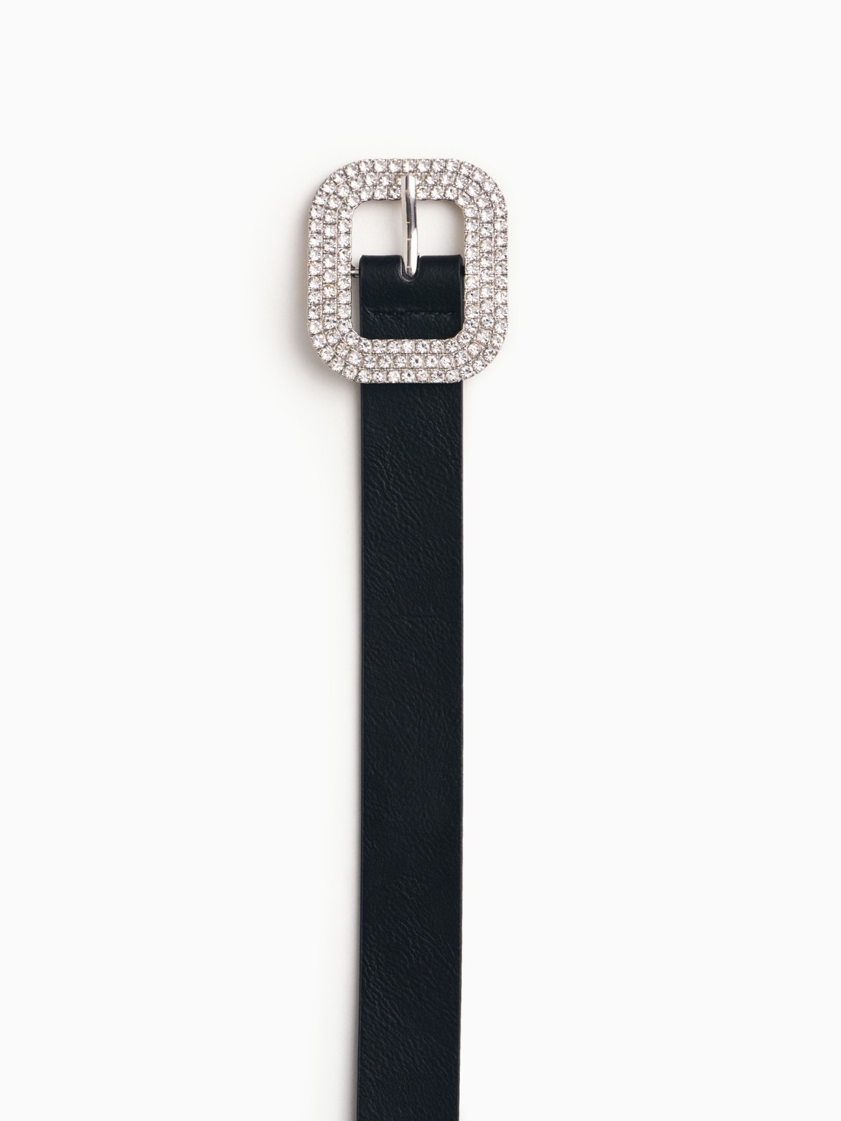 Ремень из экокожи со стразами