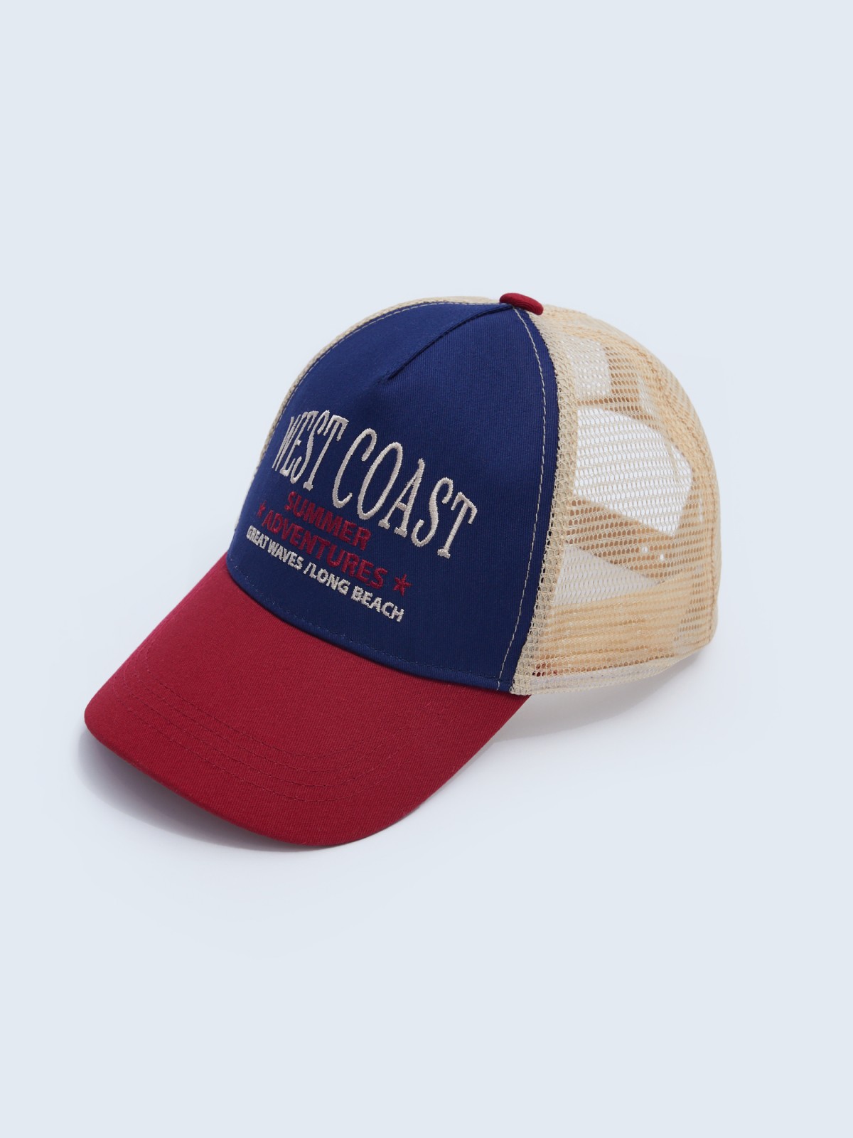 Кепка-тракер из хлопка с сеткой