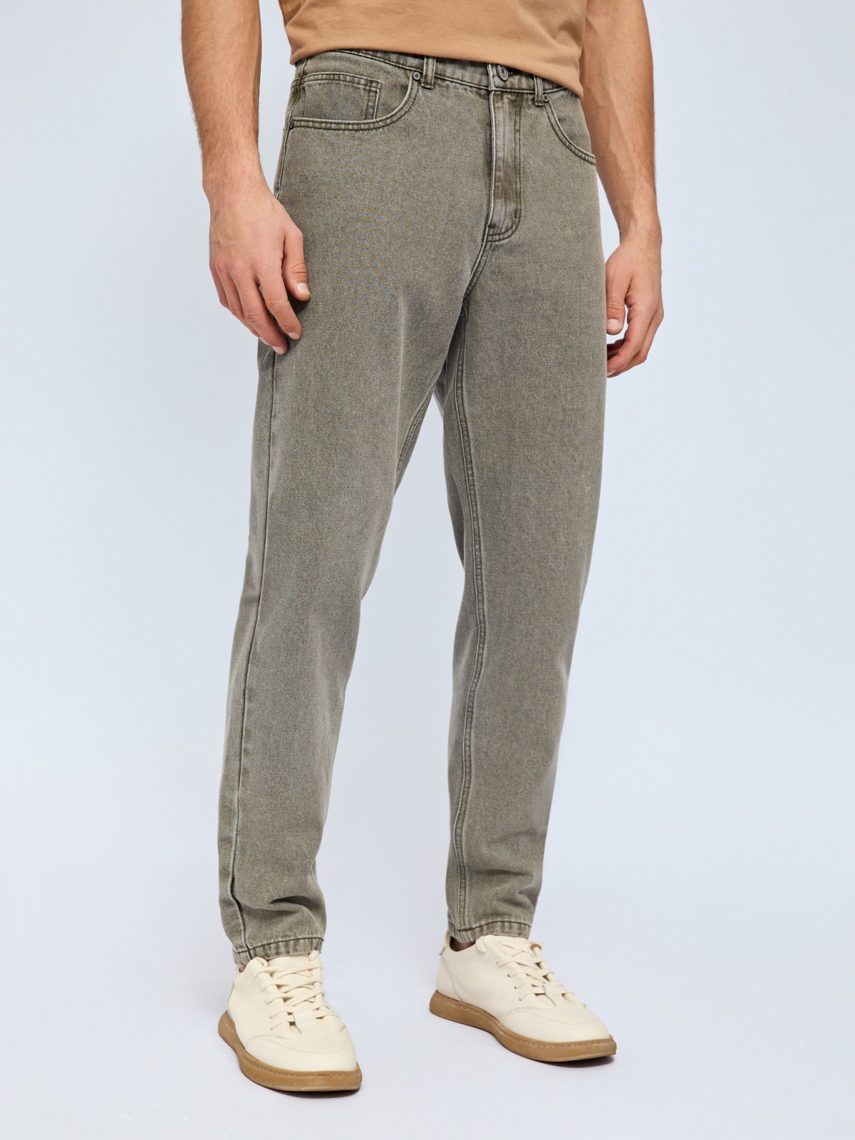 Джинсы фасона Carrot из хлопка