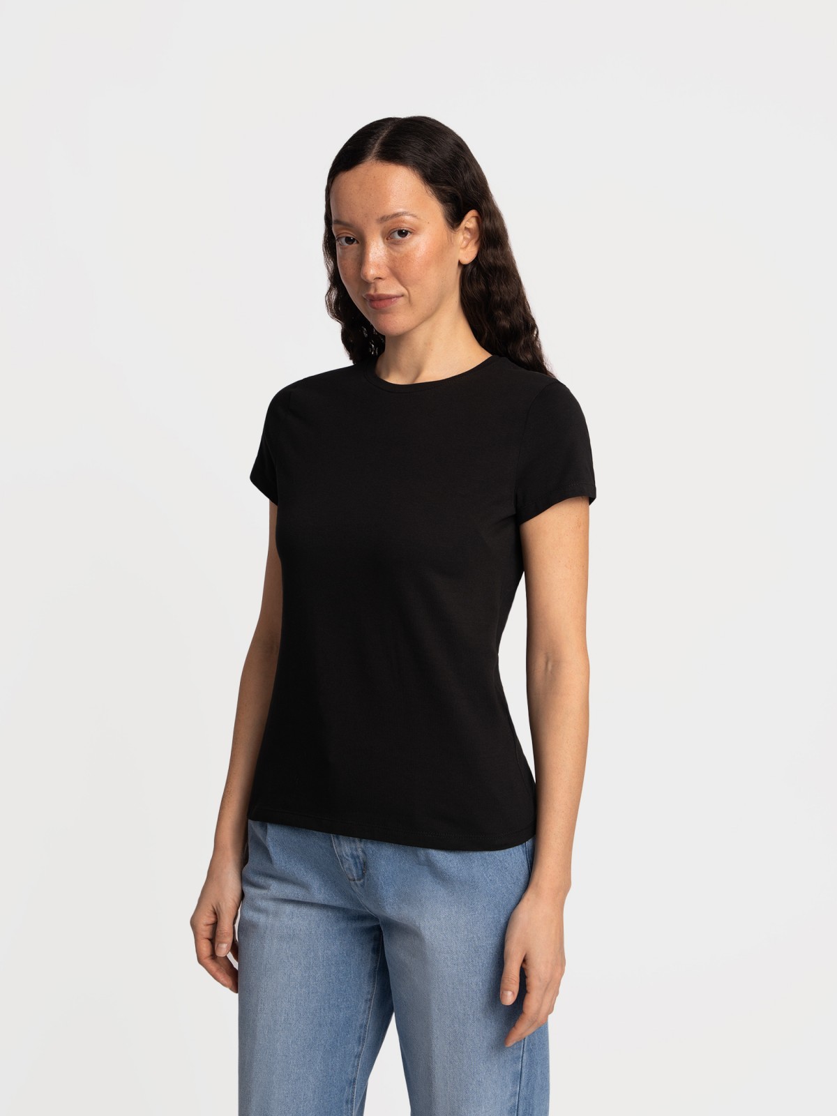 Футболка из хлопка однотонная