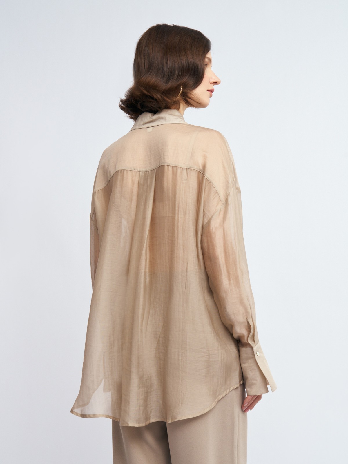 Рубашка оверсайз с нагрудными карманами