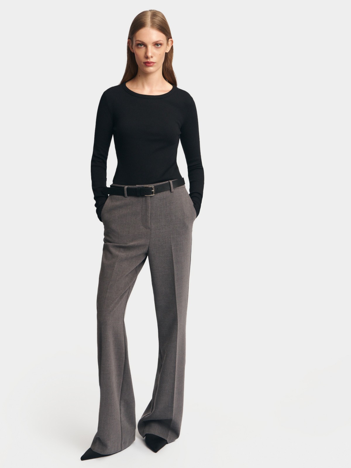 Трикотажный лонгслив из хлопка