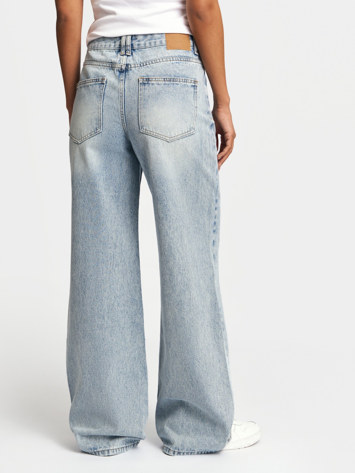 Джинсы силуэта Wide из хлопка