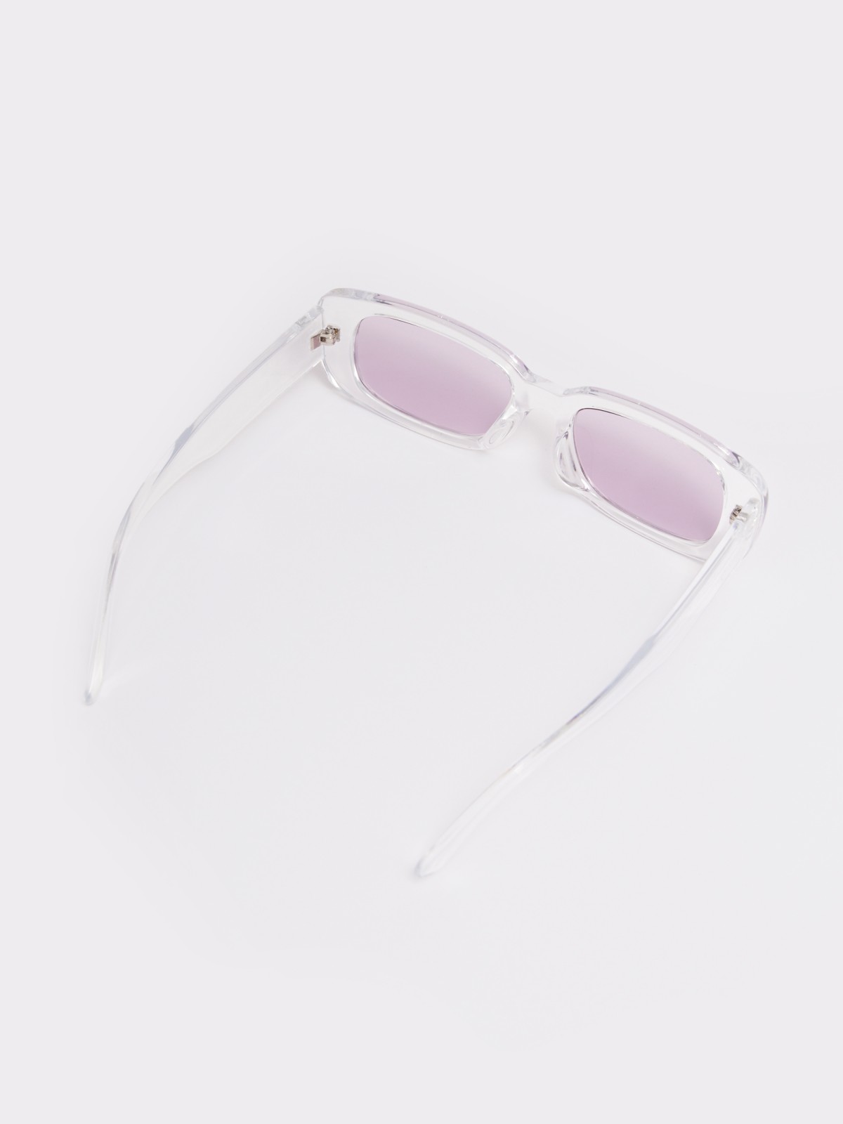 Солнцезащитные очки в полупрозрачной оправе zolla 024219Q3X105, цвет лиловый, размер No_size - фото 5