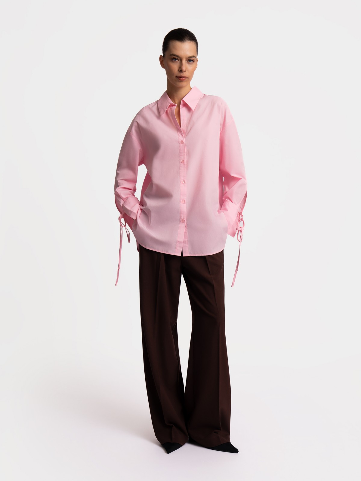 Блузка с  длинными рукавами