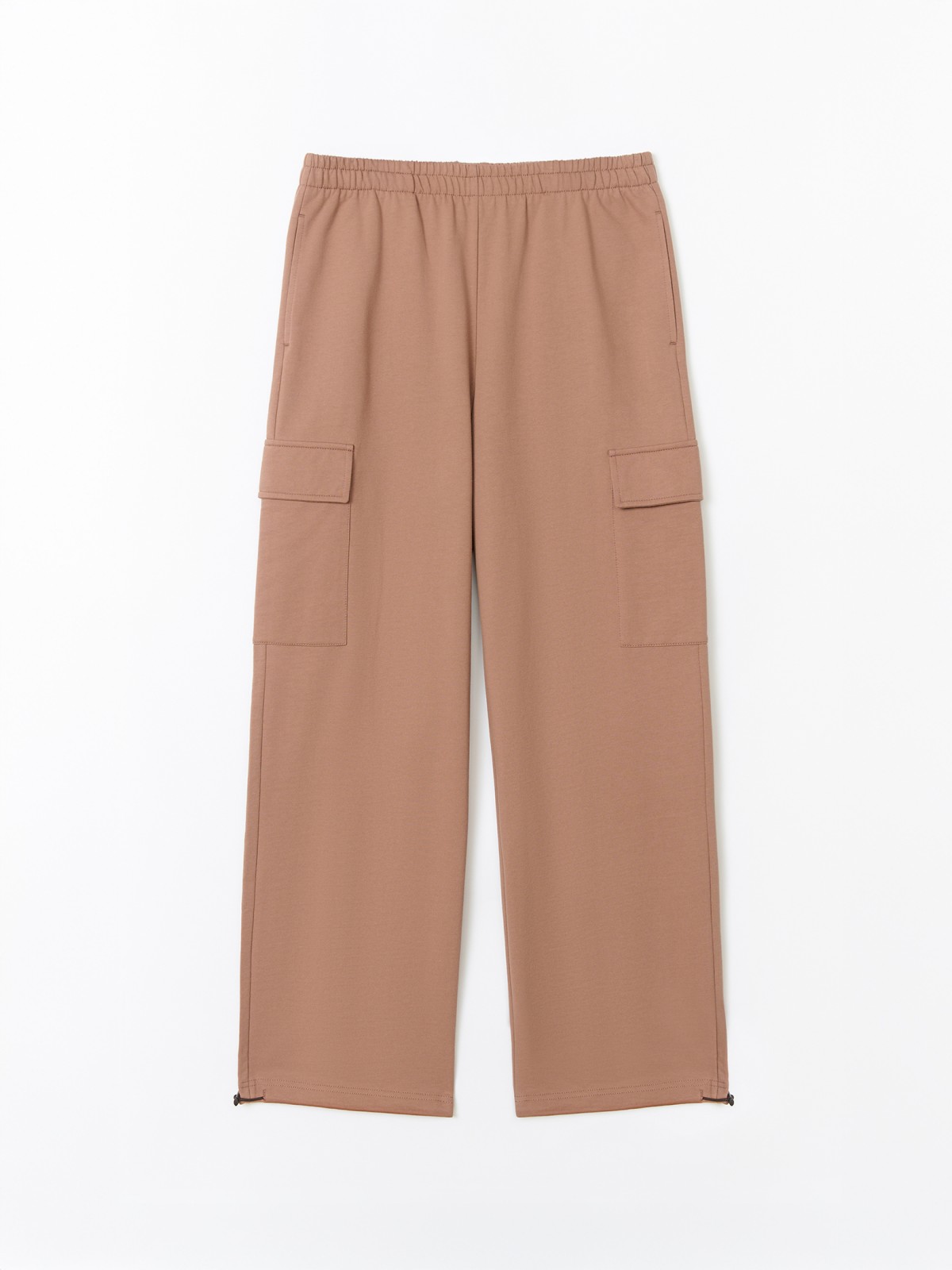 Брюки-джоггеры из хлопка с карманами карго
