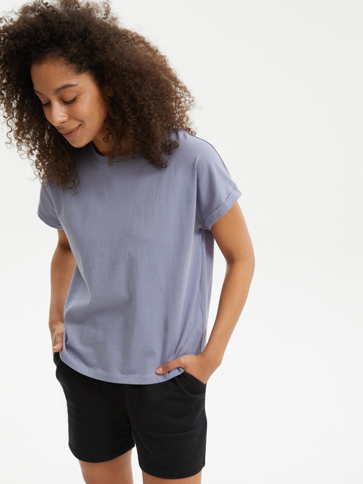 Футболка из хлопка с коротким рукавом