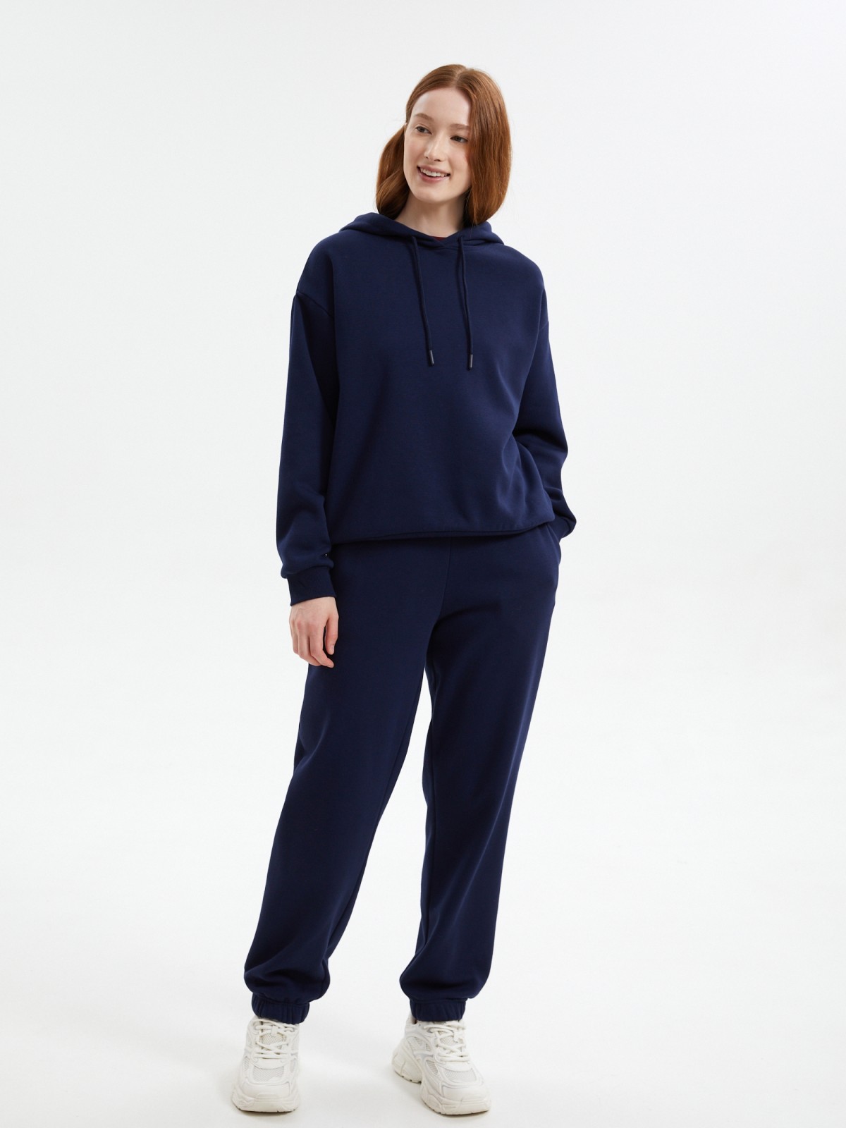 Утеплённые брюки-джоггеры на резинке