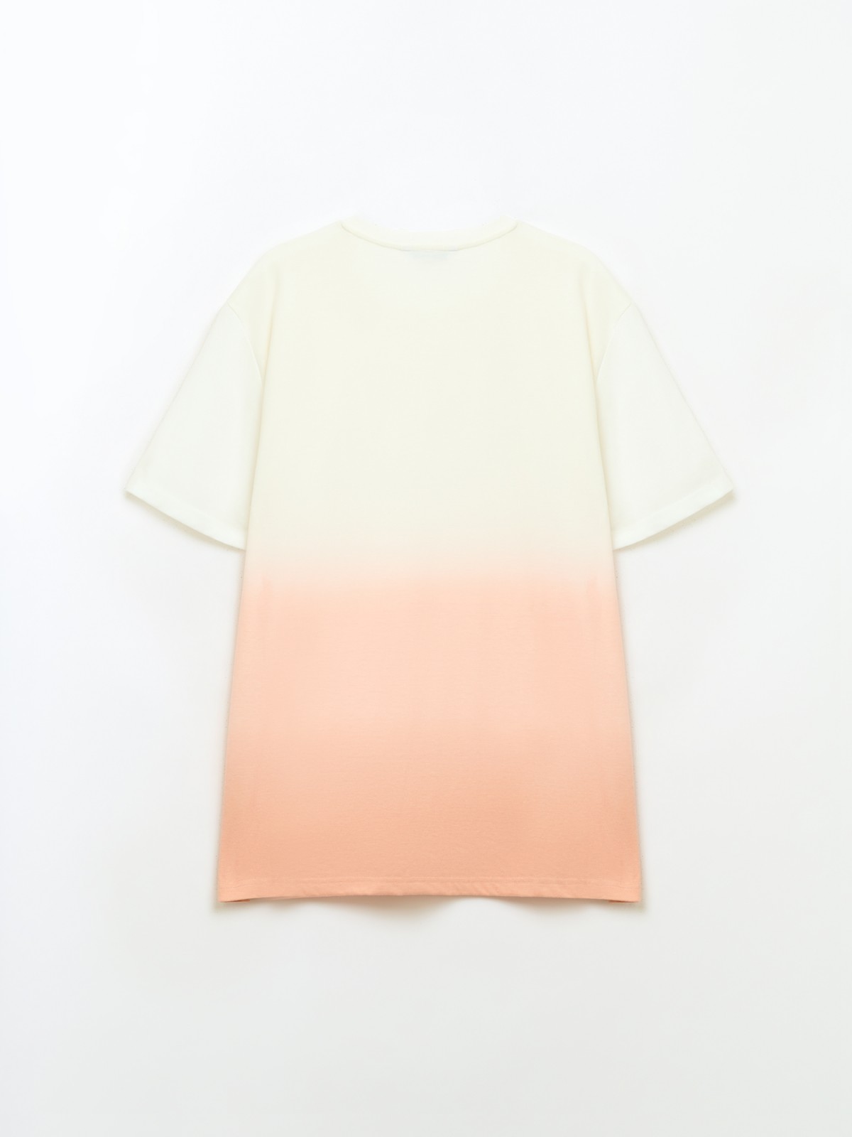 Трикотажная футболка с градиентом