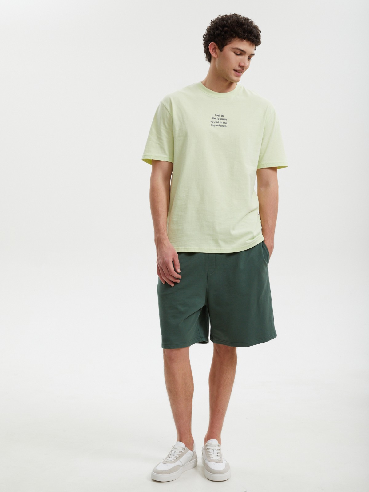 Трикотажные шорты на резинке из хлопка