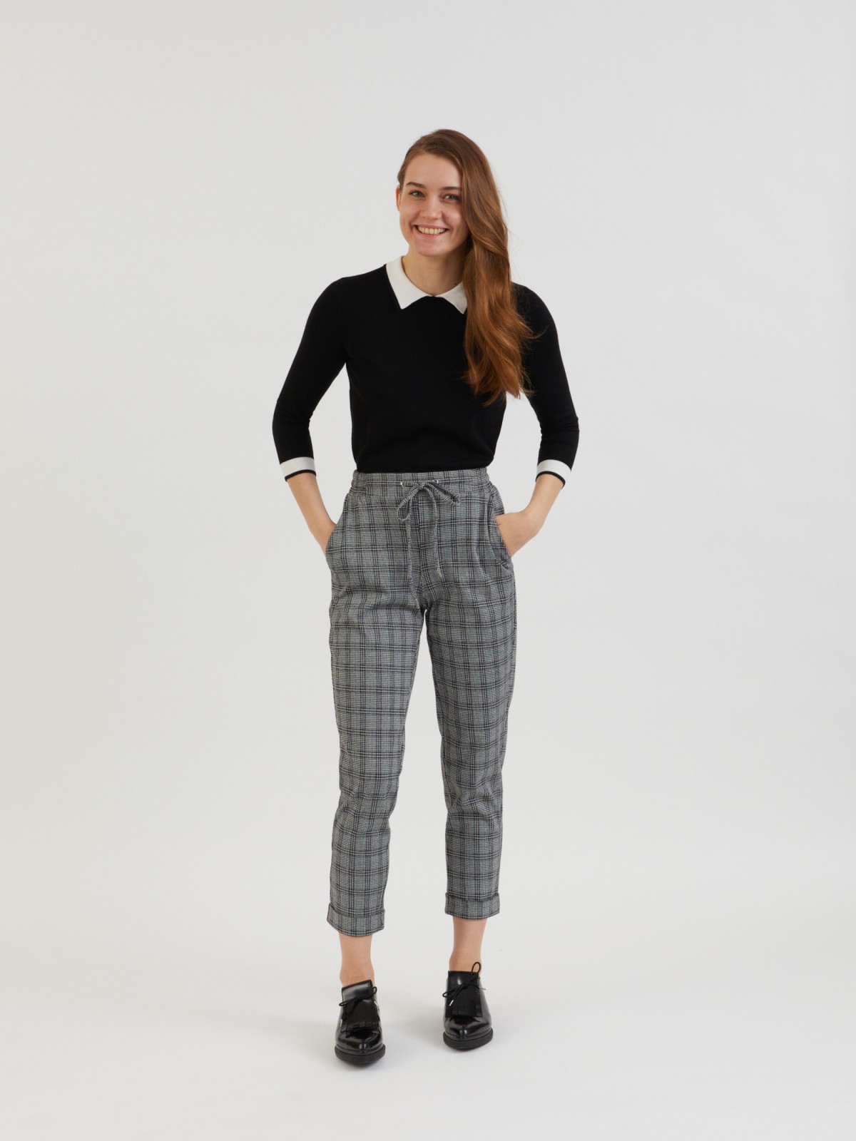 Брюки с клетчатым узором