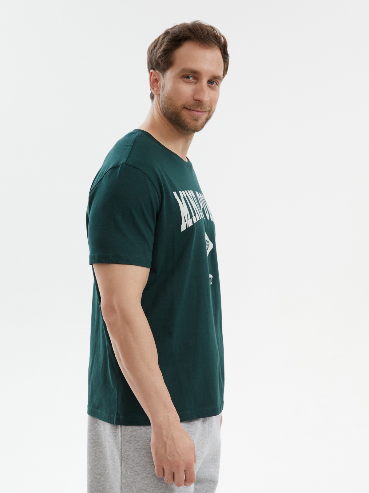 Футболка из хлопка с надписью