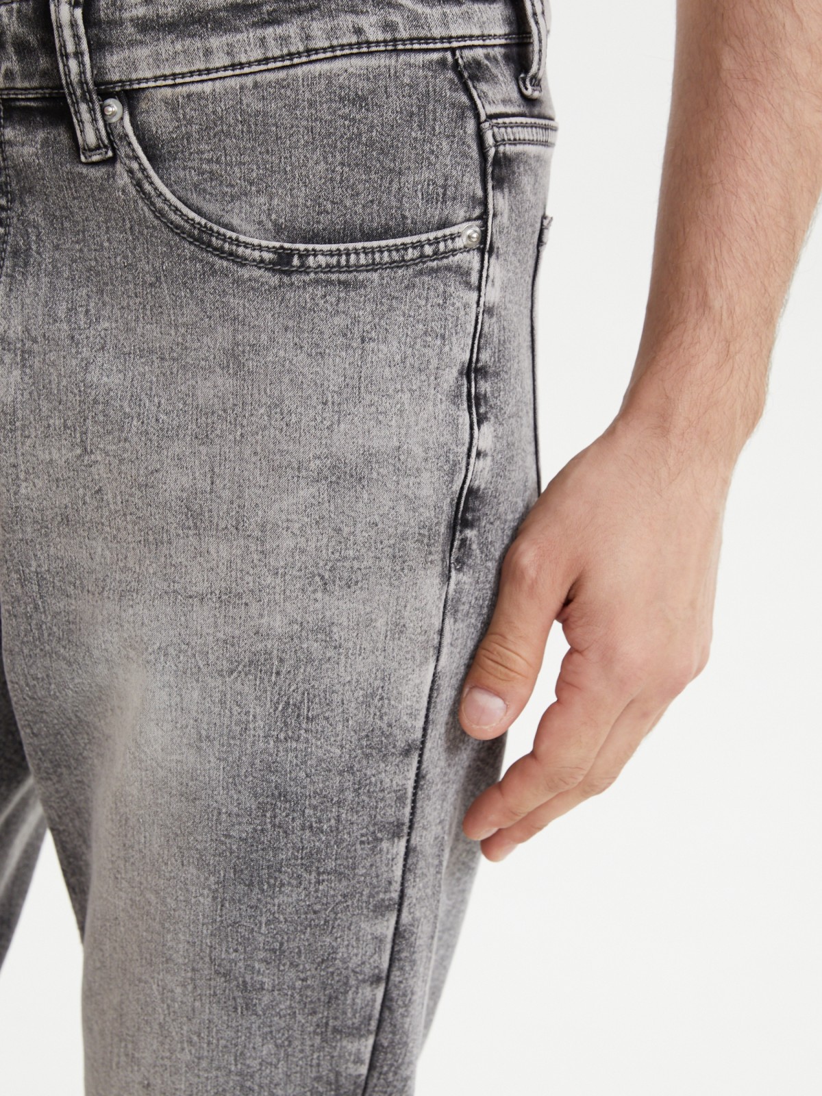 Утеплённые джинсы Slim с начёсом