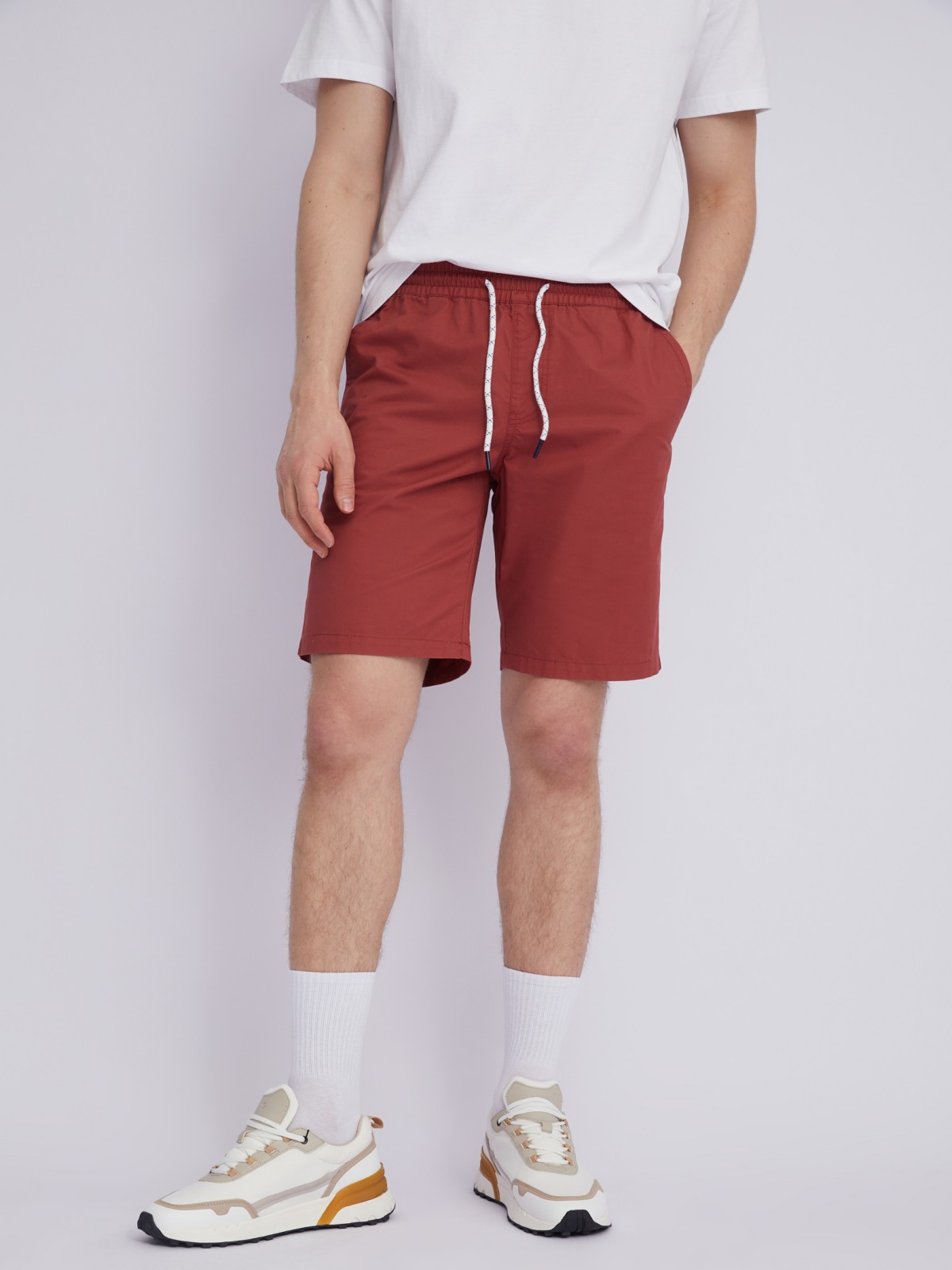 Шорты на резинке из хлопка