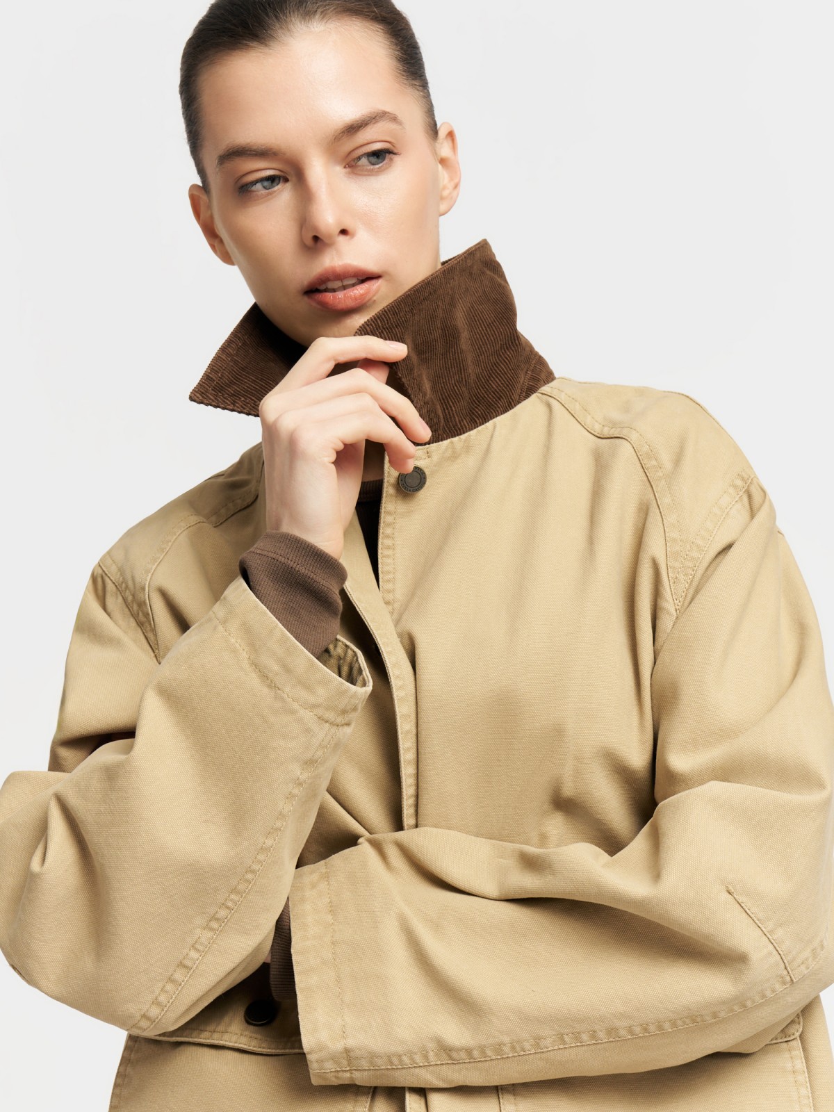Куртка из хлопка на пуговицах