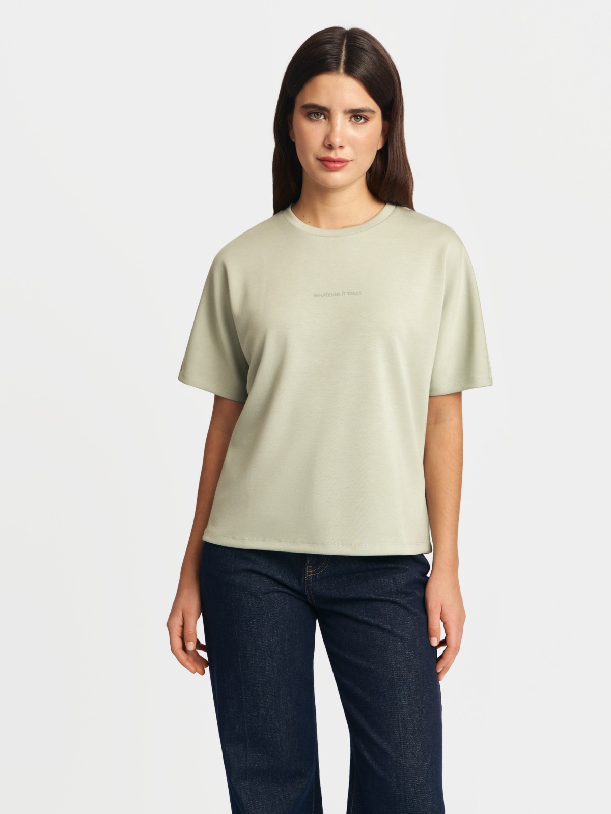 Футболка с принтом-надписью