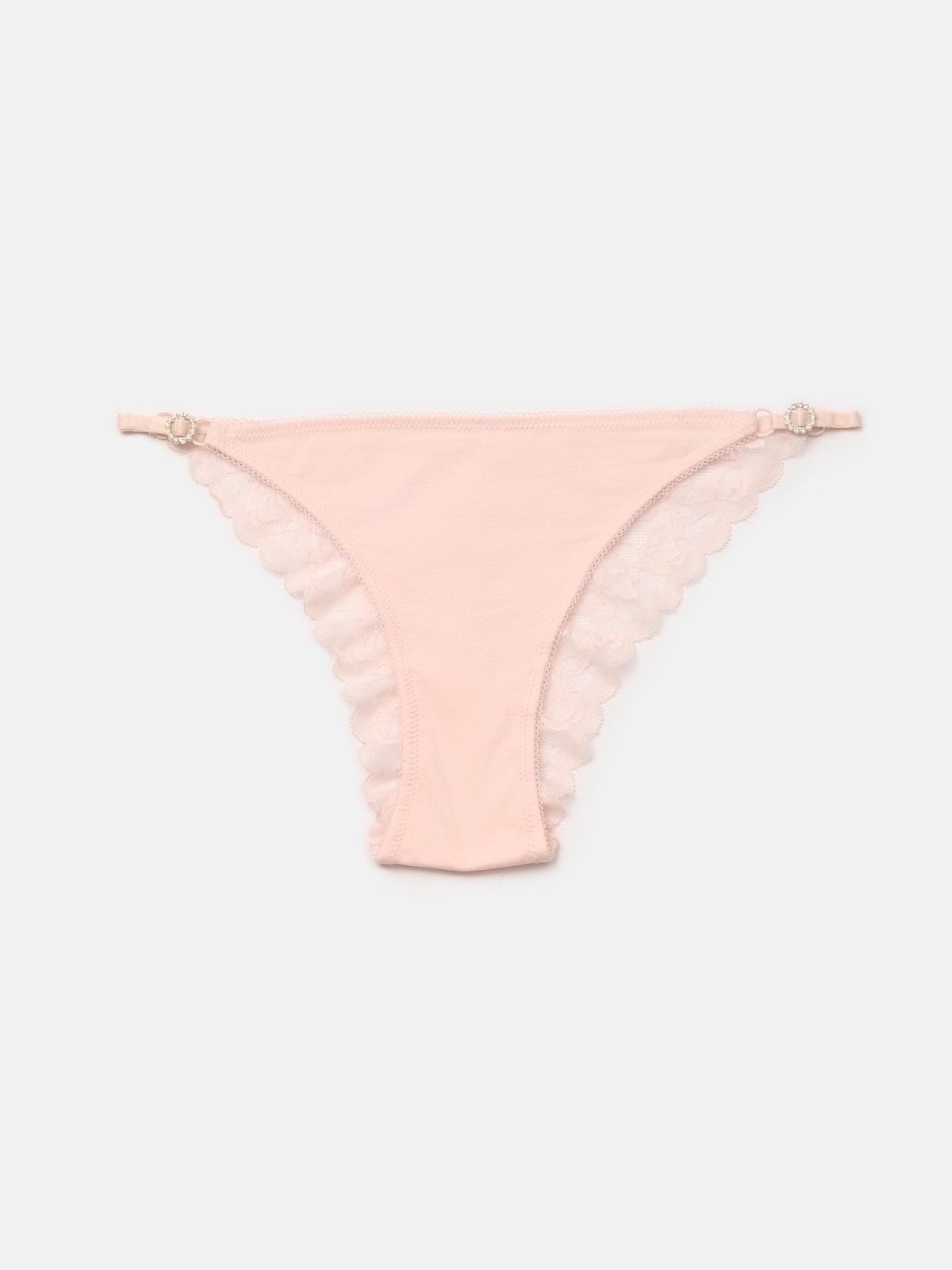 Трусы бразильяна с кружевом