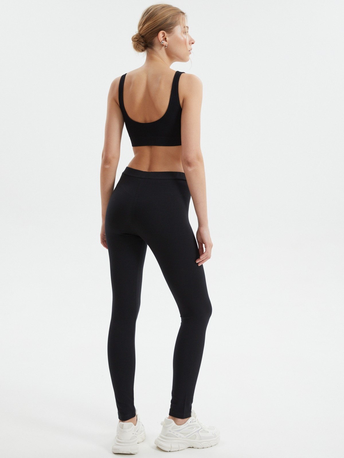 Трикотажные легинсы из хлопка