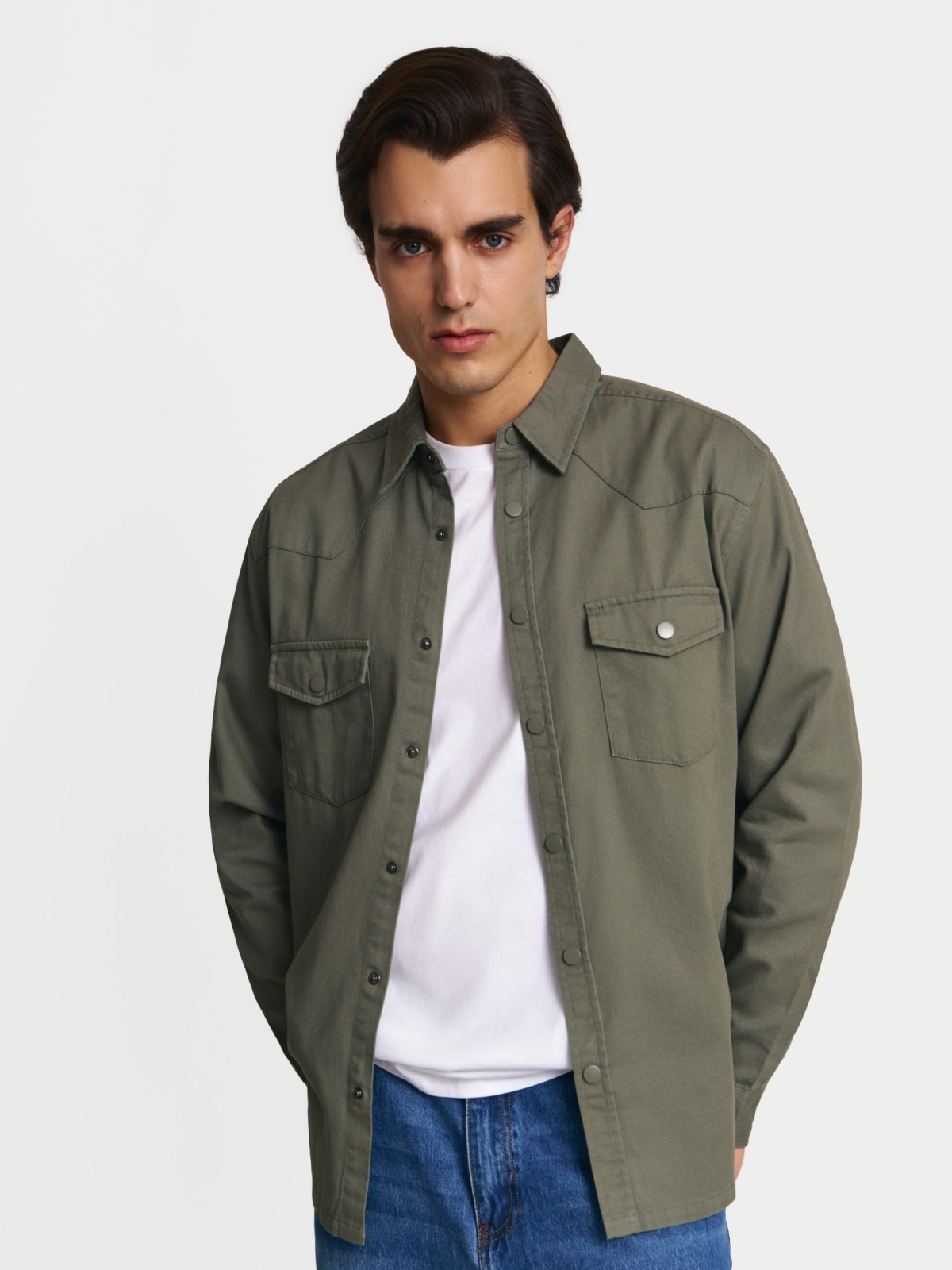 Куртка-рубашка из хлопка